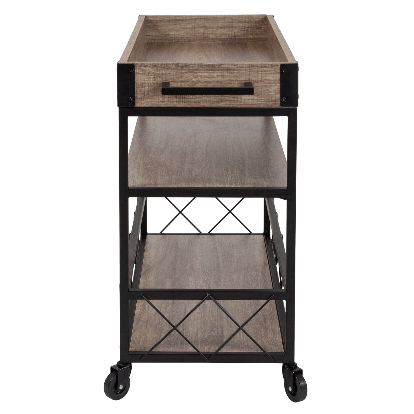 Oak Wood Kitchen Bar Cart NAN-JH-17105-GG