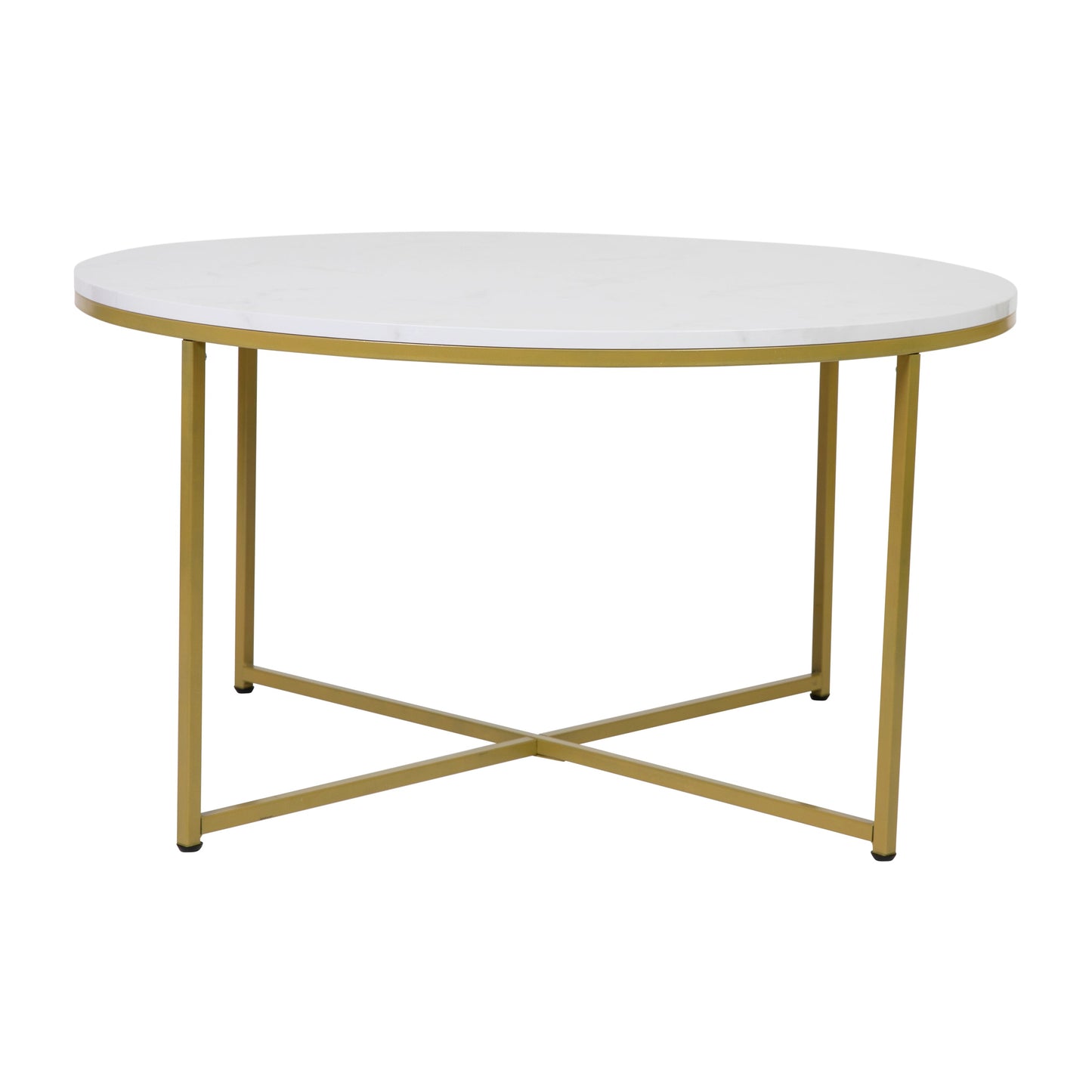 Marble Coffee Table-Gold Frame NAN-JH-1787CT-MRBL-GG