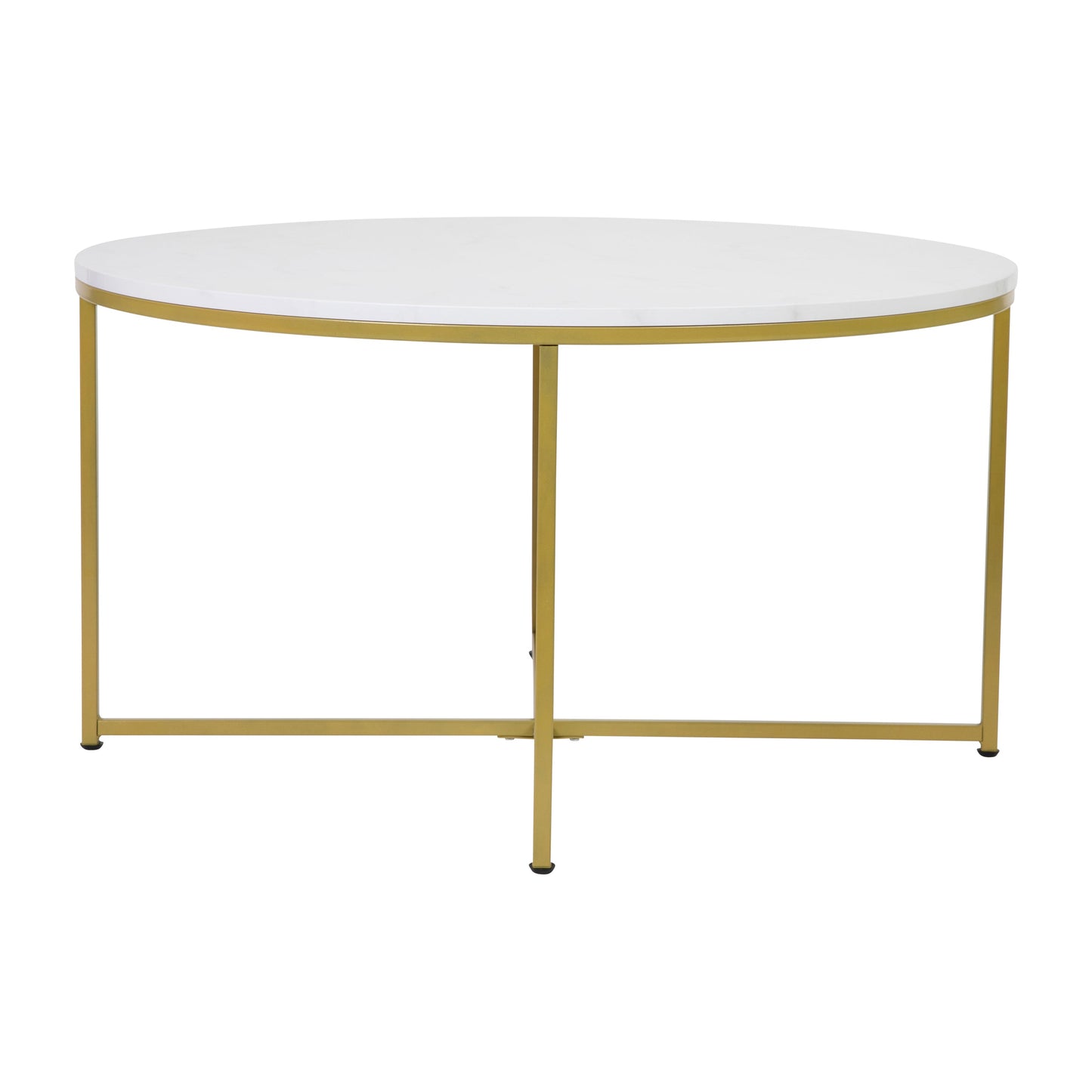 Marble Coffee Table-Gold Frame NAN-JH-1787CT-MRBL-GG