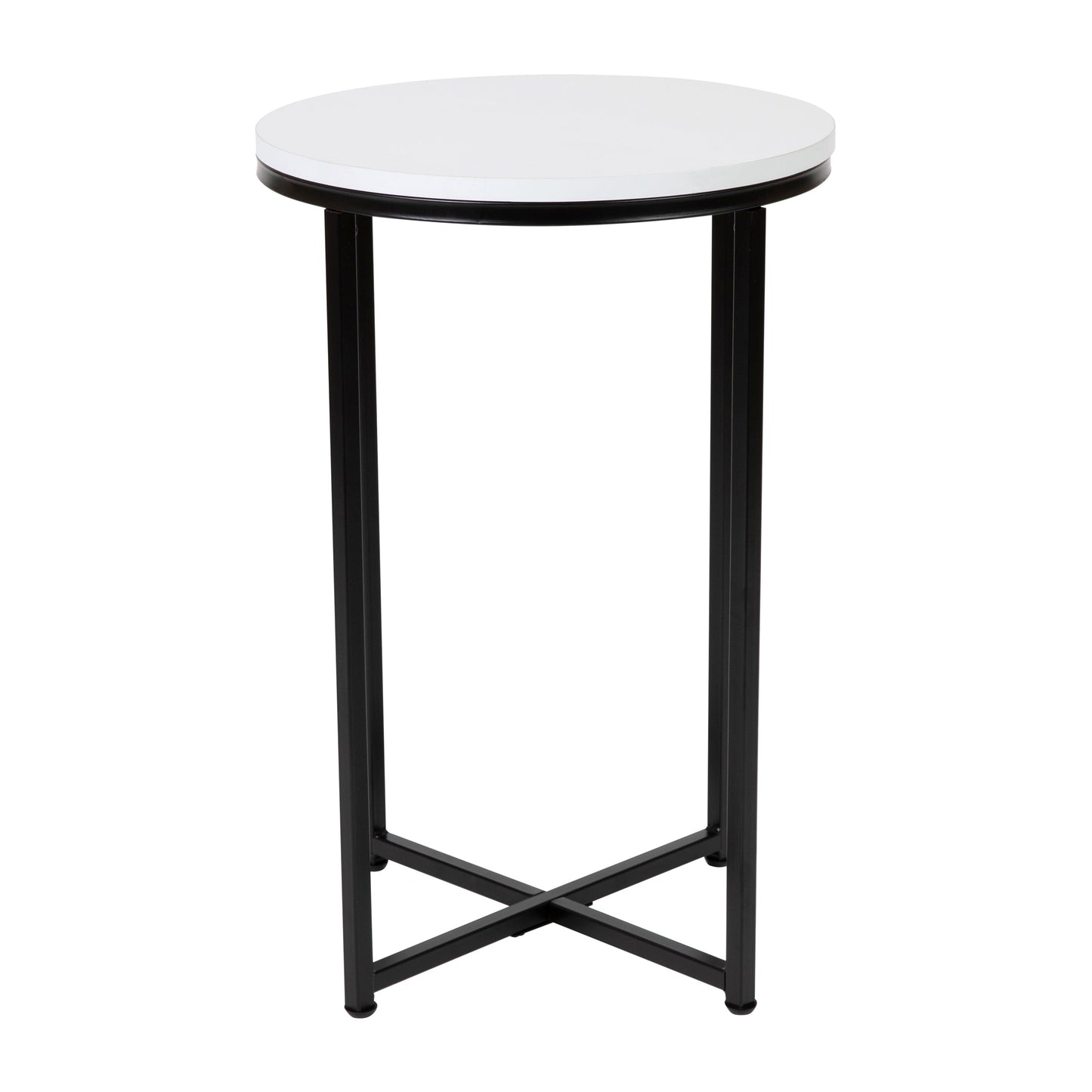 White End Table-Black Frame NAN-JH-1787ET-BK-GG