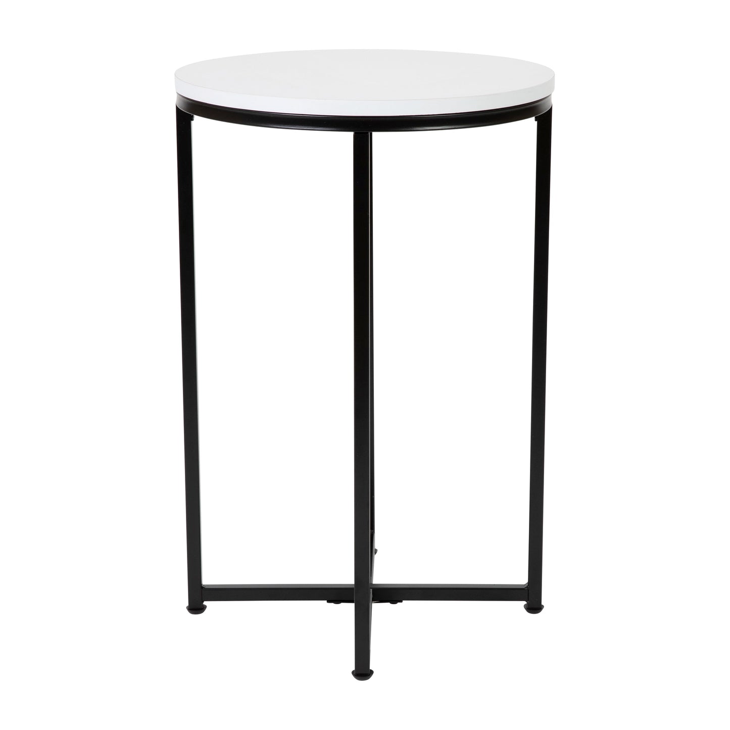 White End Table-Black Frame NAN-JH-1787ET-BK-GG