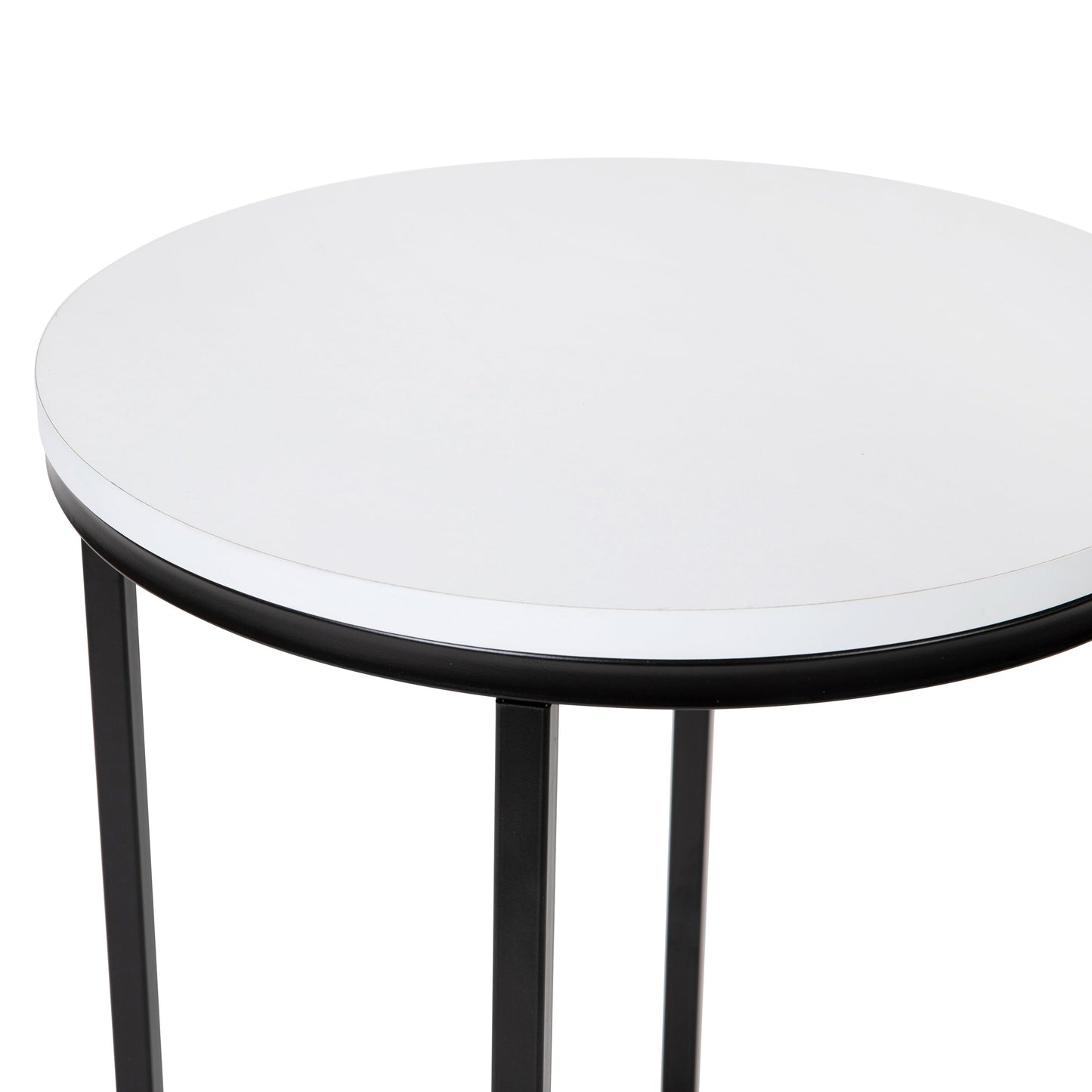 White End Table-Black Frame NAN-JH-1787ET-BK-GG