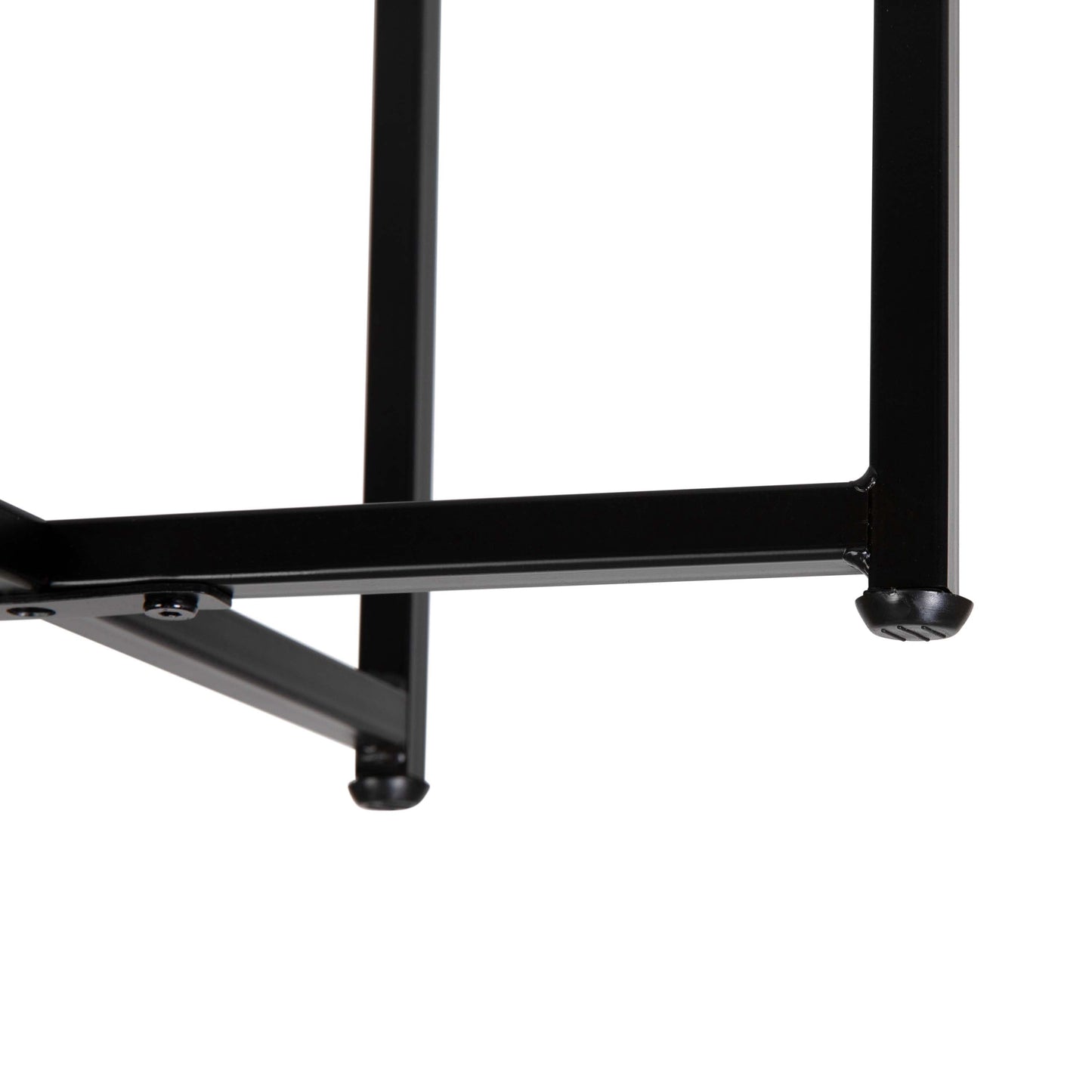 White End Table-Black Frame NAN-JH-1787ET-BK-GG