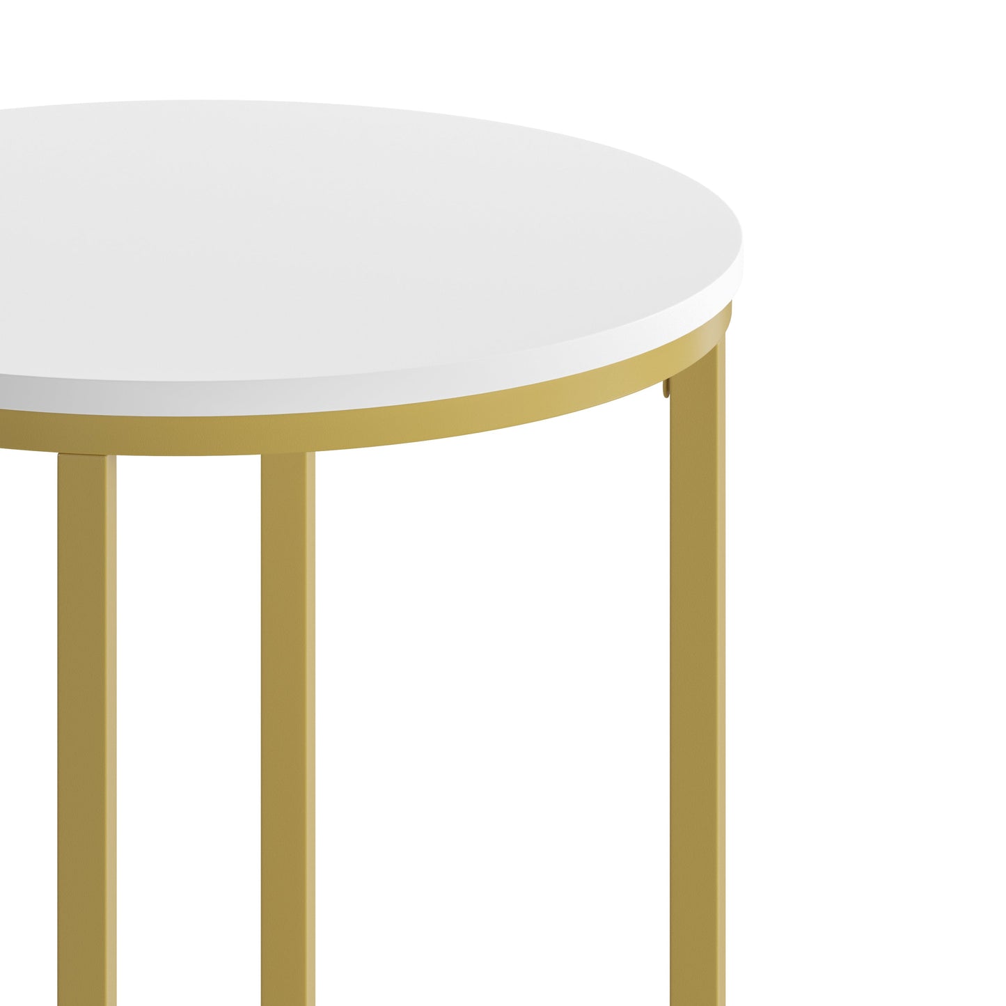 White End Table-Gold Frame NAN-JH-1787ET-GG