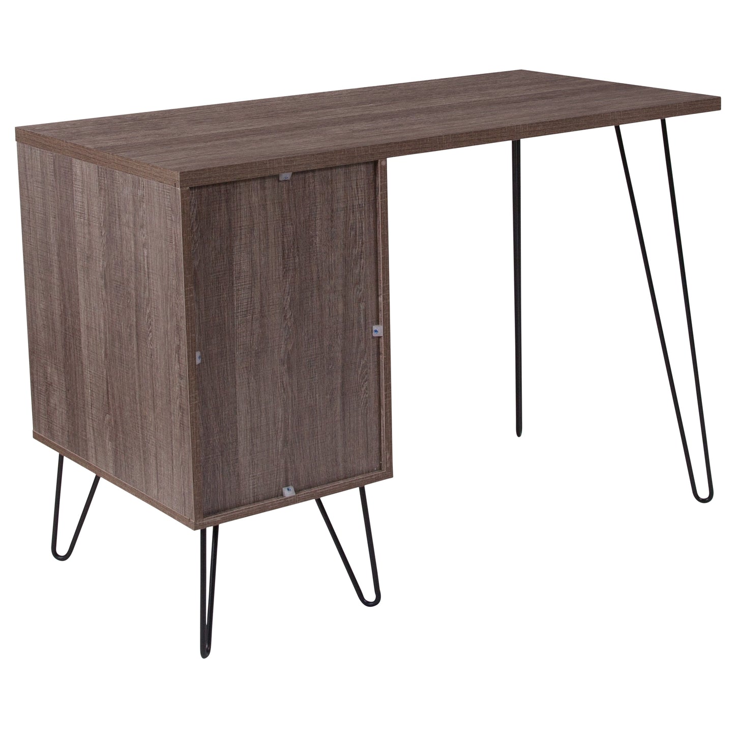 Rustic Desk with Cabinet Door NAN-JN-21735T-GG