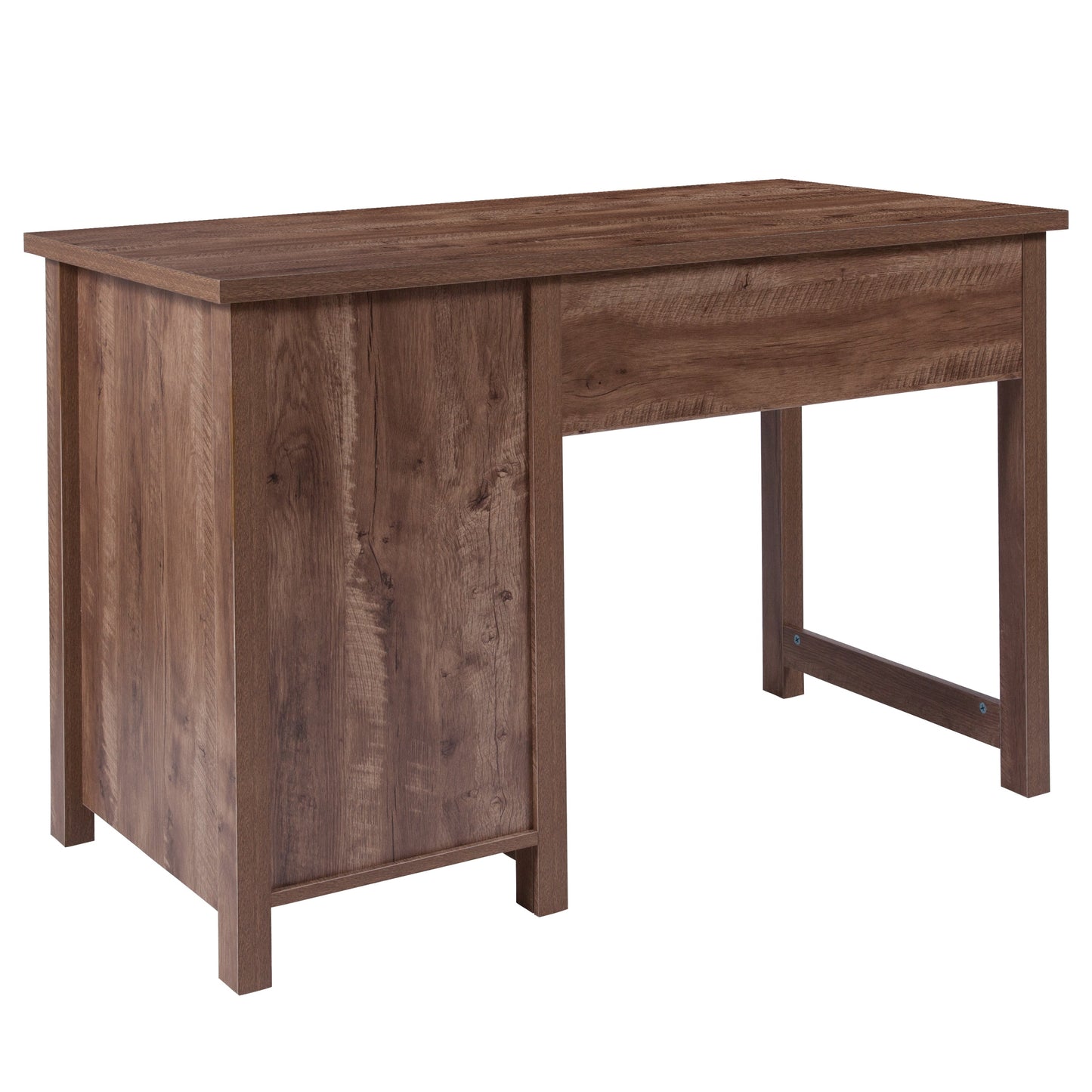 Oak Desk with Metal Drawers NAN-JN-21736T-GG