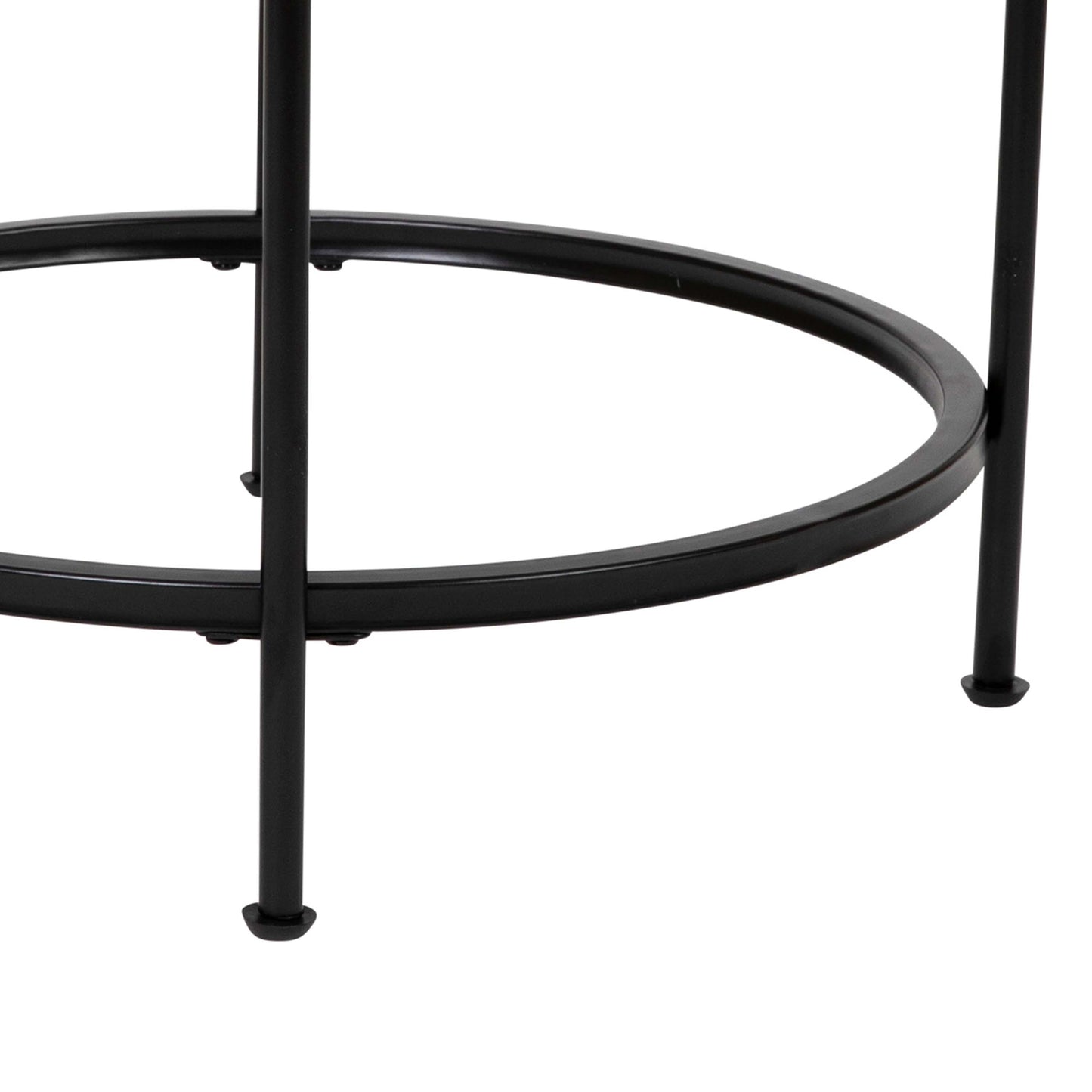 Glass End Table-Black Frame NAN-JN-21750ET-BK-GG