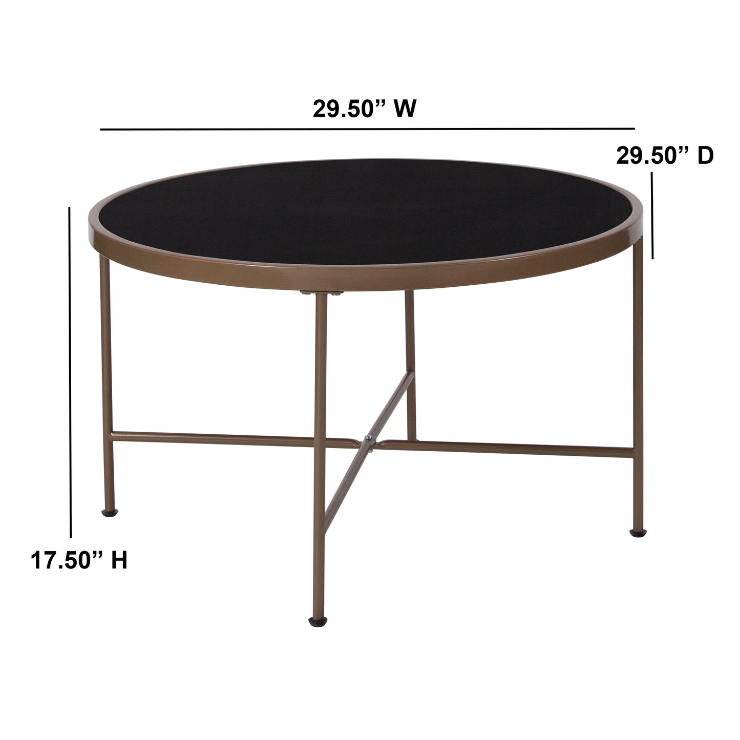 Black Glass Coffee Table NAN-JN-21751CT-GG