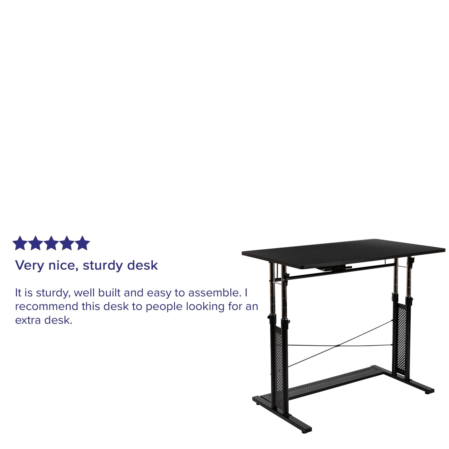 Black Sit-Stand Office Desk NAN-JN-21908-GG