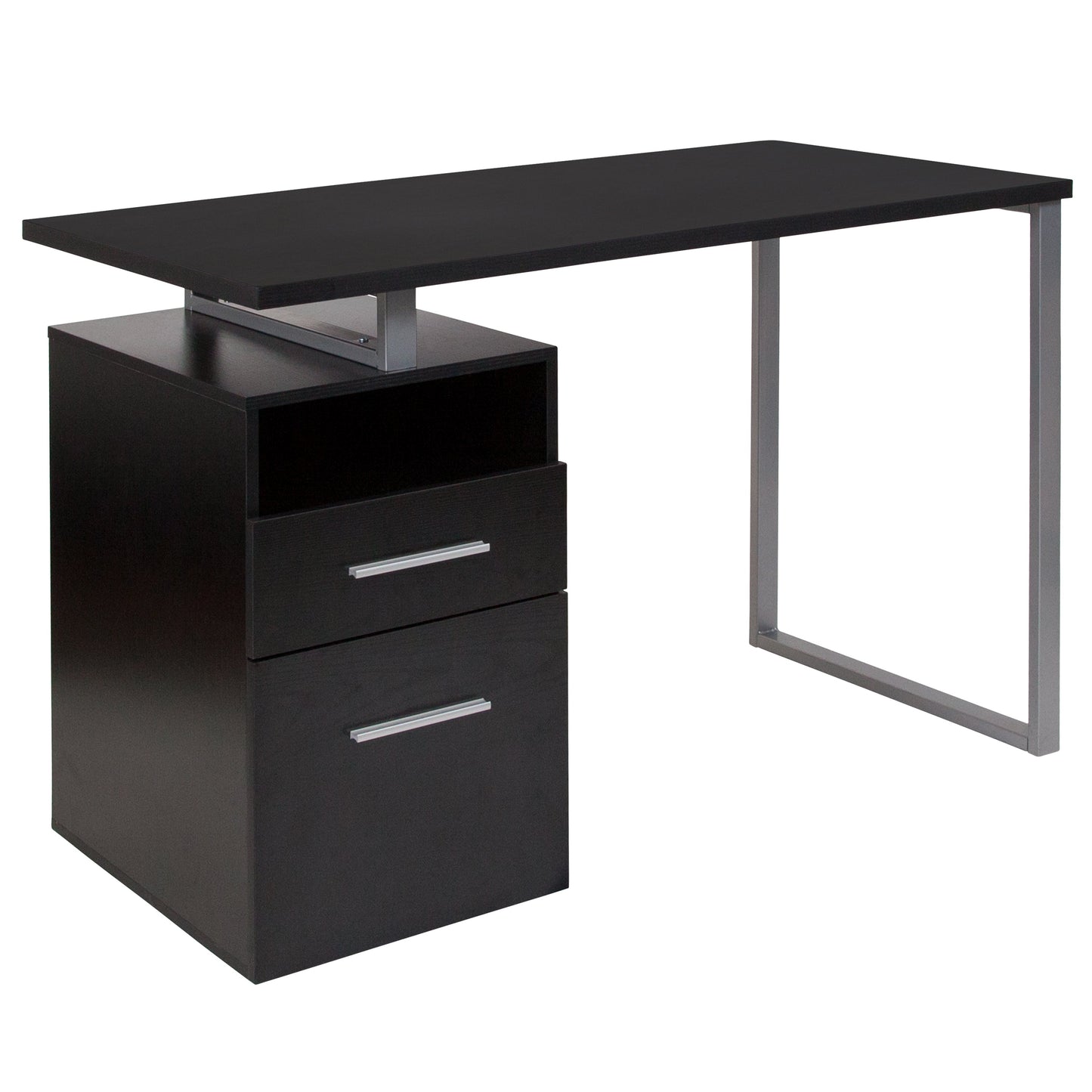 Dark Ash 2 Drawer Desk NAN-JN-2634-G-GG