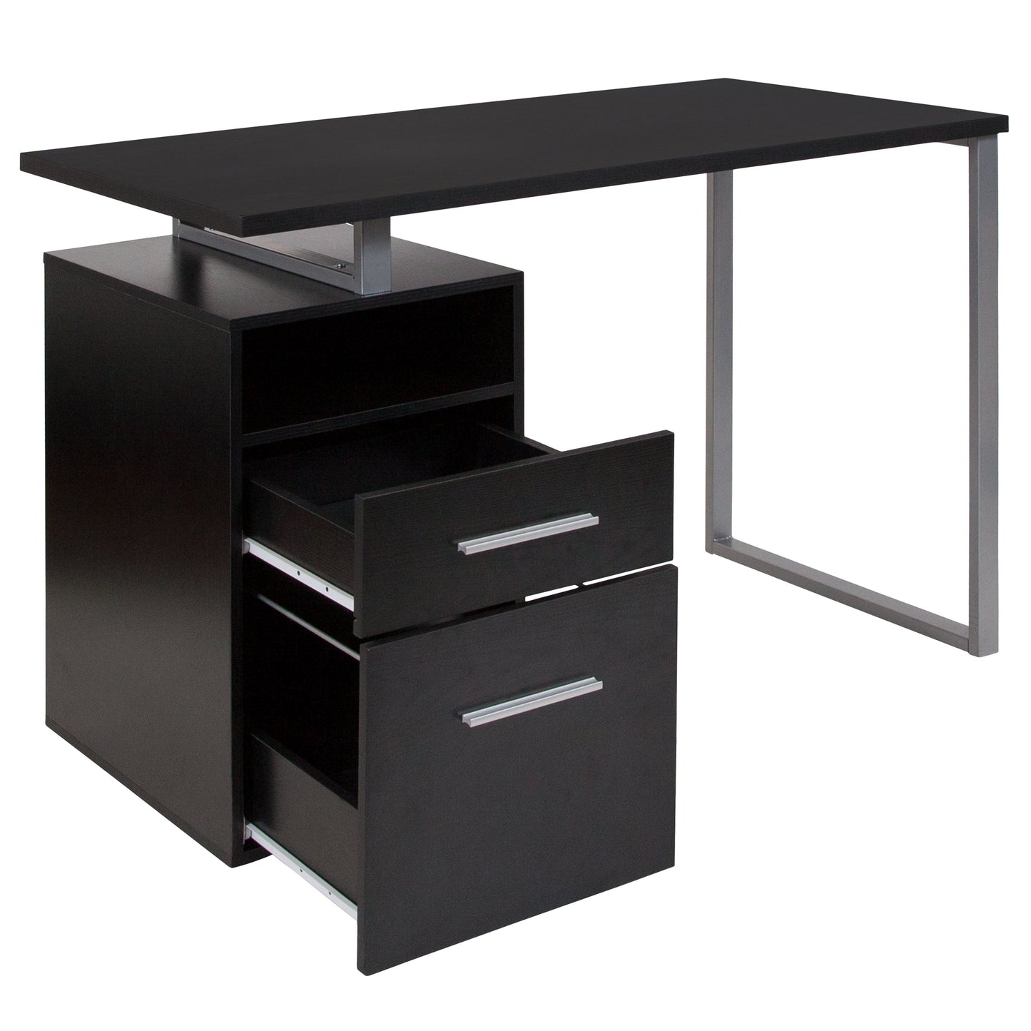 Dark Ash 2 Drawer Desk NAN-JN-2634-G-GG