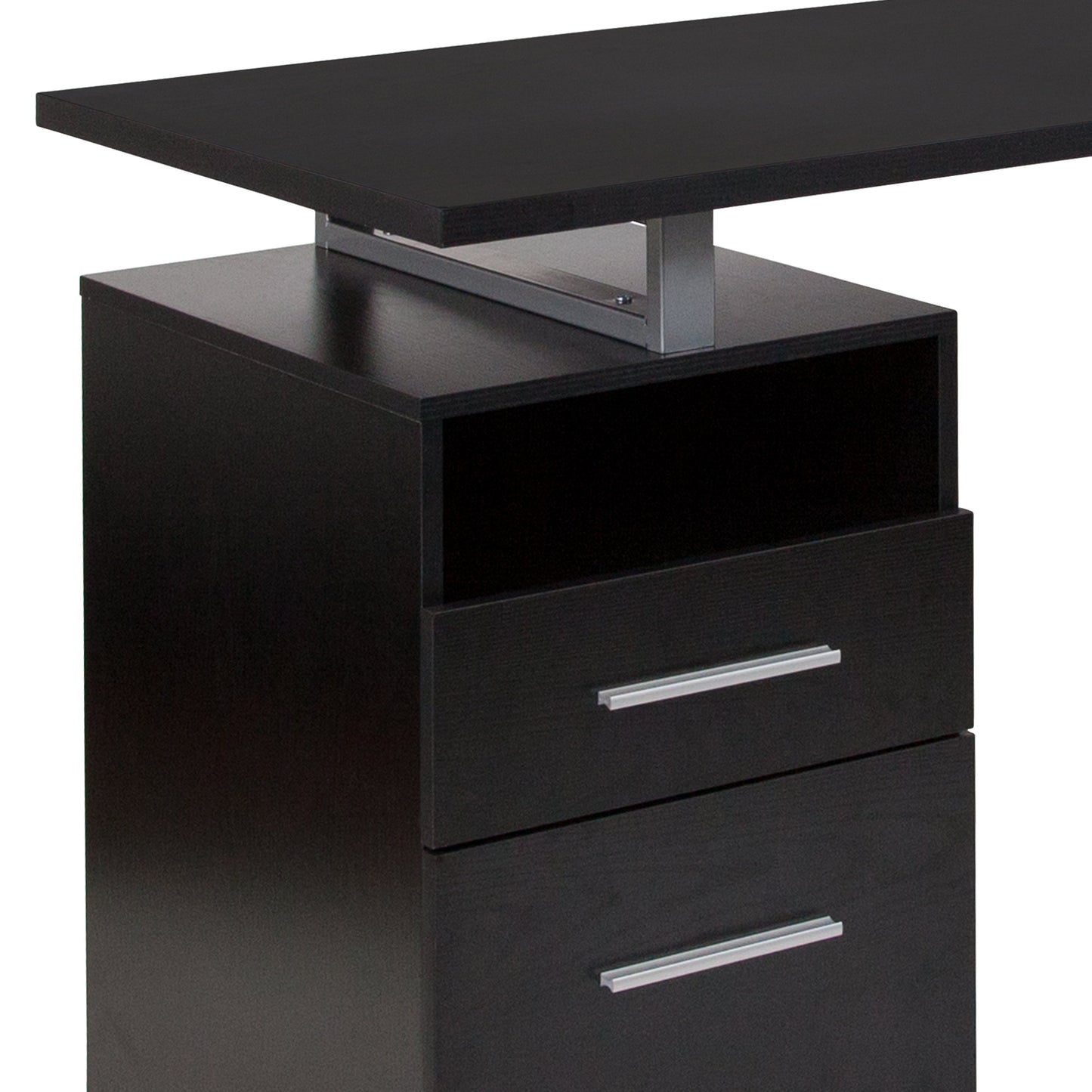 Dark Ash 2 Drawer Desk NAN-JN-2634-G-GG