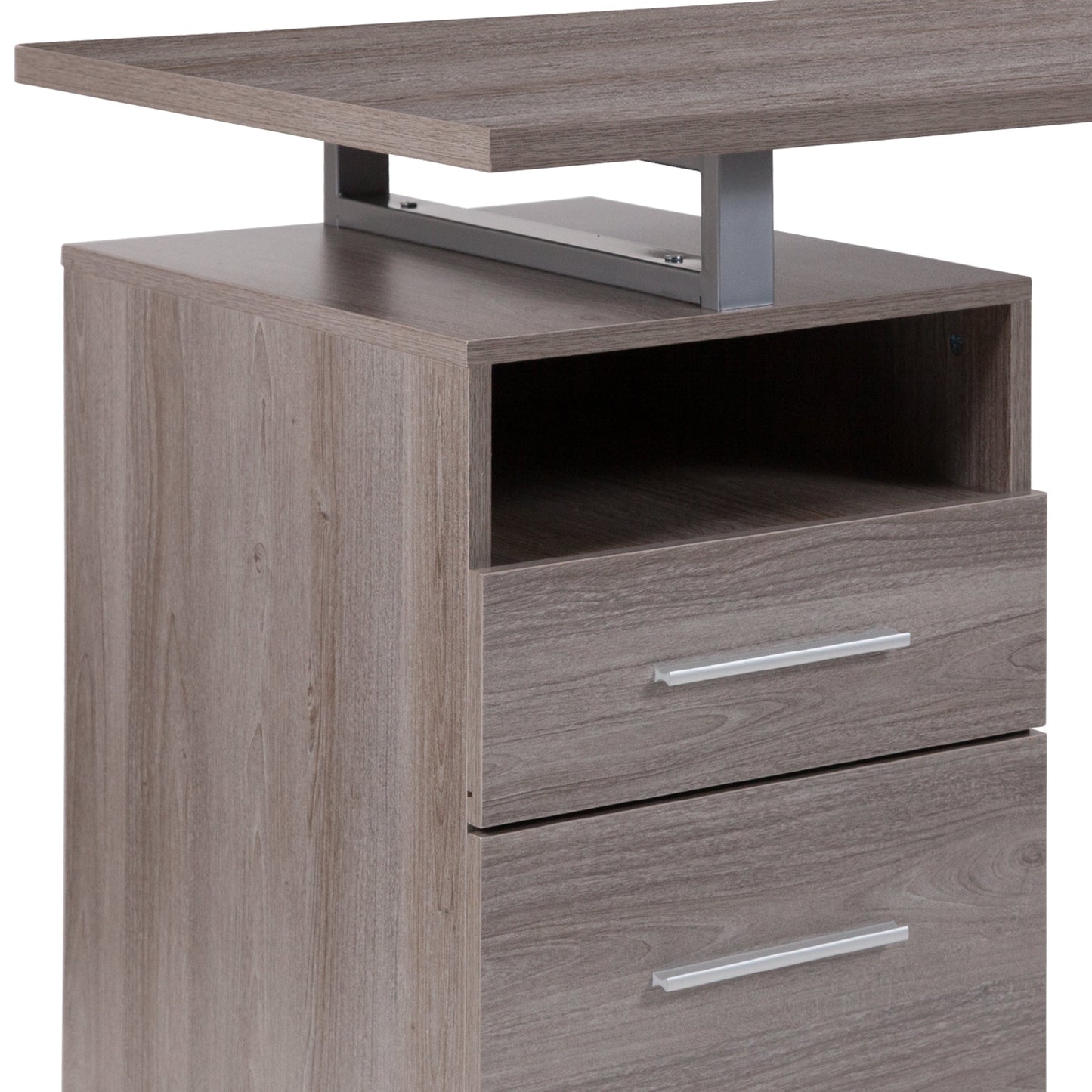 Light Ash 2 Drawer Desk NAN-JN-2634-GG