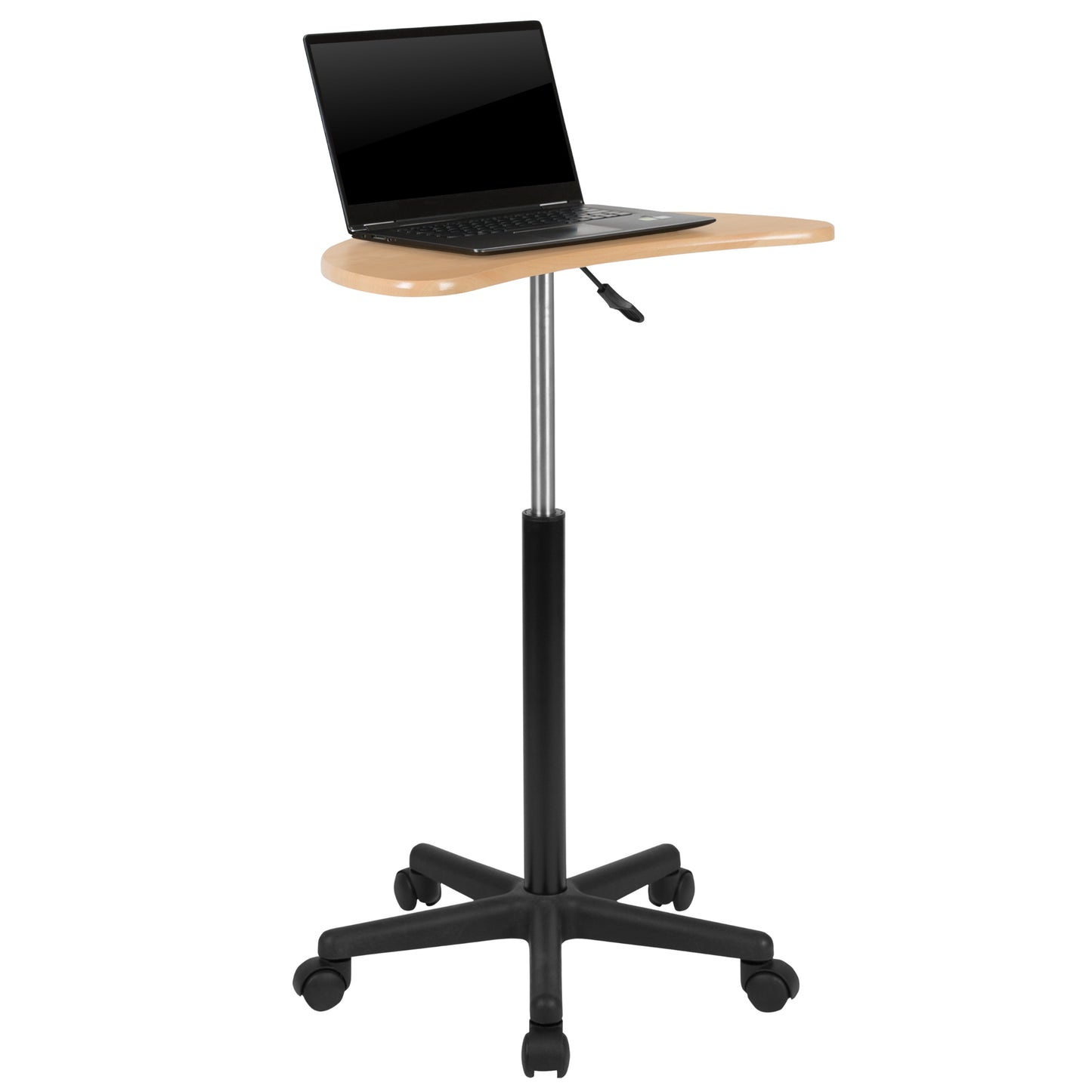 Maple Sit to Stand Mobile Desk NAN-JN-2792-MP-GG