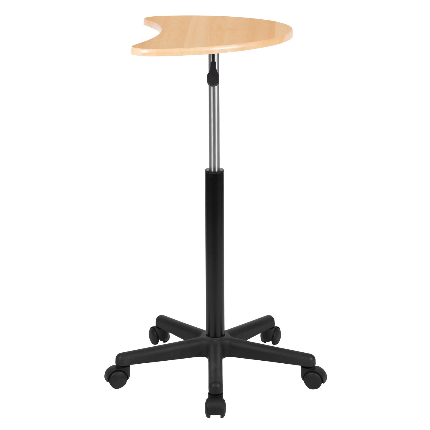 Maple Sit to Stand Mobile Desk NAN-JN-2792-MP-GG