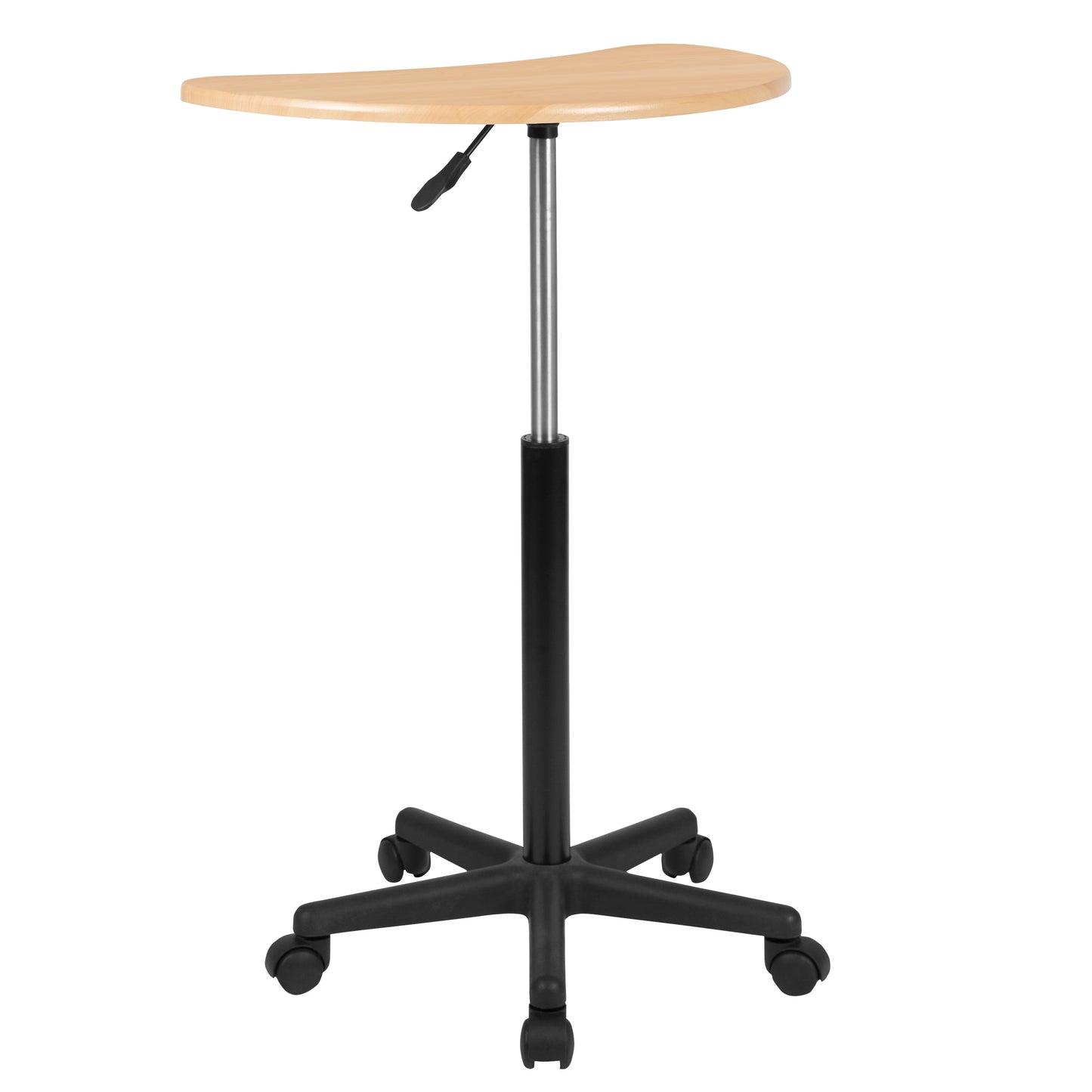 Maple Sit to Stand Mobile Desk NAN-JN-2792-MP-GG