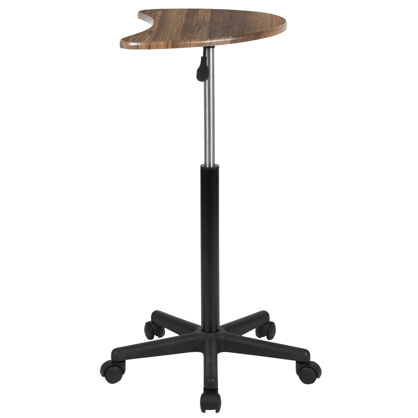 Walnut Sit-Stand Mobile Desk NAN-JN-2792-RU-GG