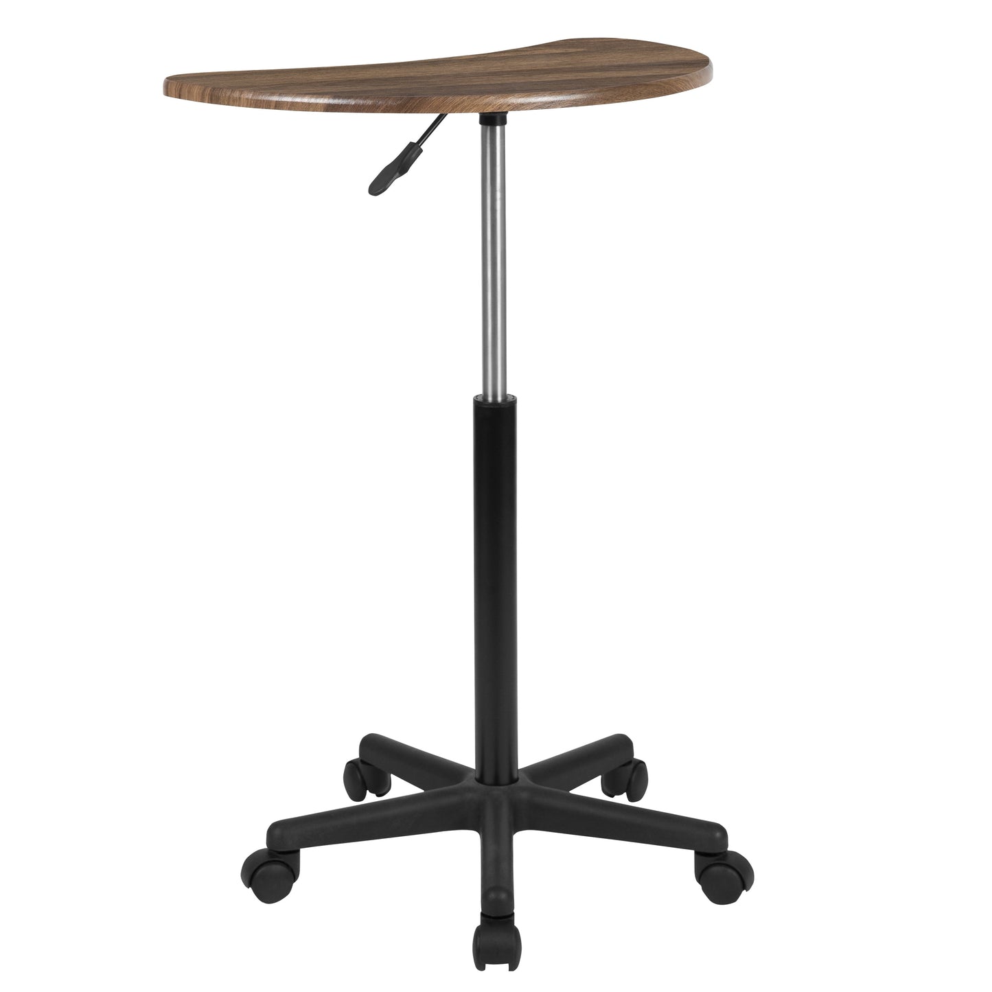 Walnut Sit-Stand Mobile Desk NAN-JN-2792-RU-GG