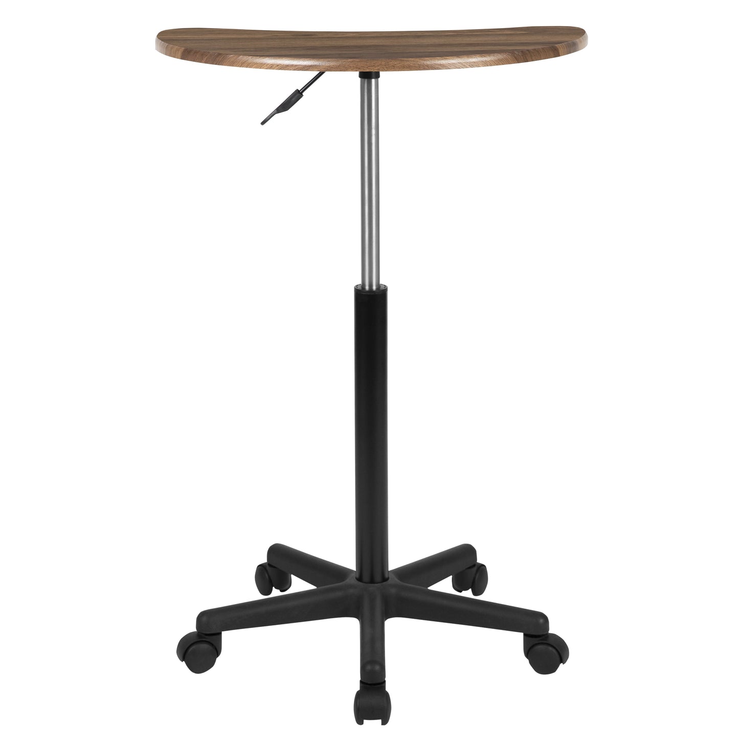 Walnut Sit-Stand Mobile Desk NAN-JN-2792-RU-GG