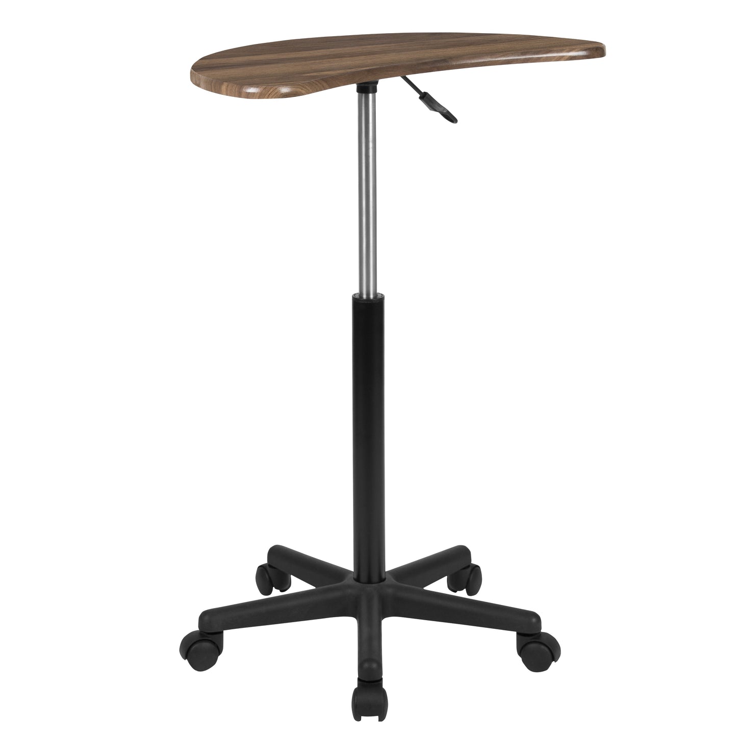 Walnut Sit-Stand Mobile Desk NAN-JN-2792-RU-GG