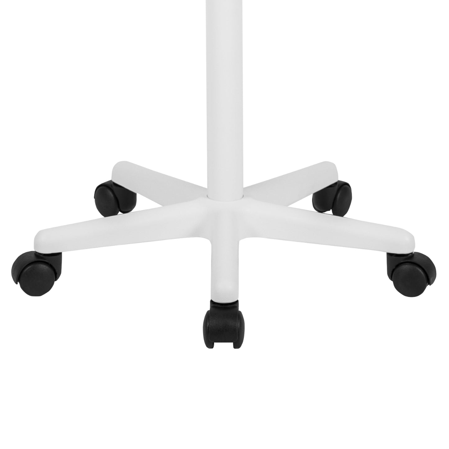 White Sit to Stand Mobile Desk NAN-JN-2792-WH-GG