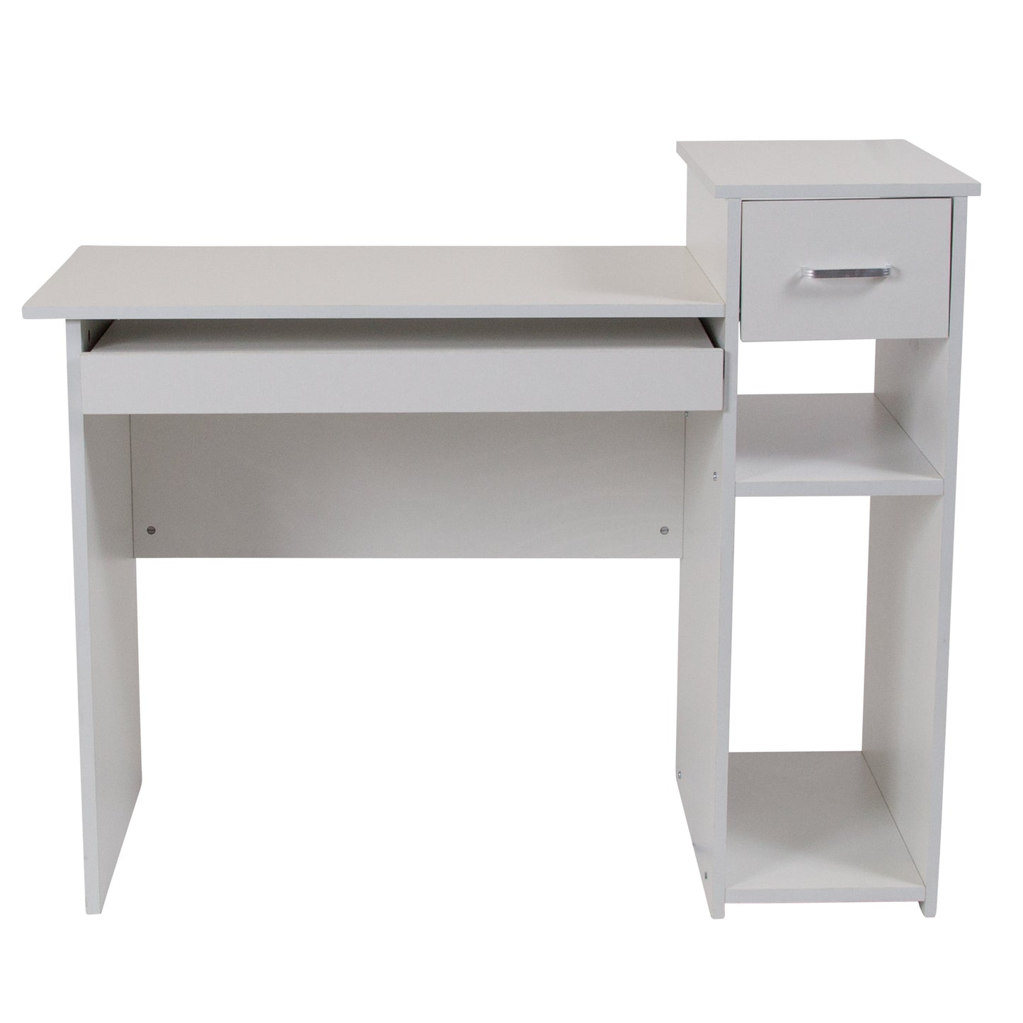 White Desk with Shelves NAN-NJ-HD3518-W-GG