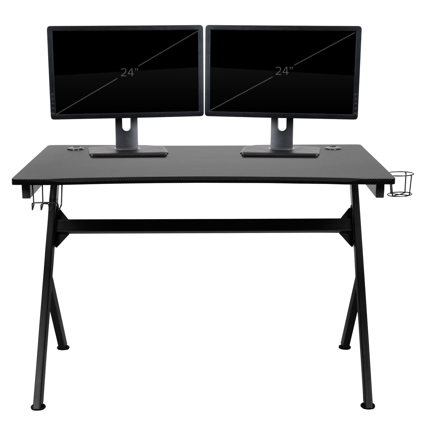 Black Computer Gaming Desk NAN-NJ-TG-D1904-GG