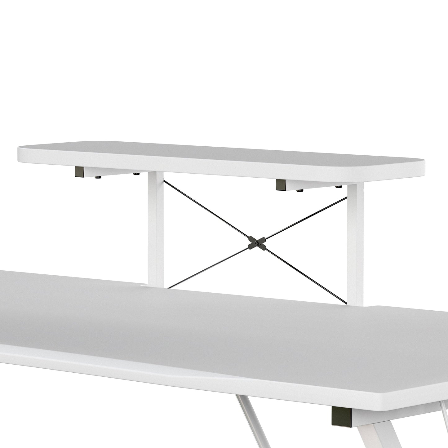 White Platform Gaming Desk NAN-RS-G1031-WH-GG