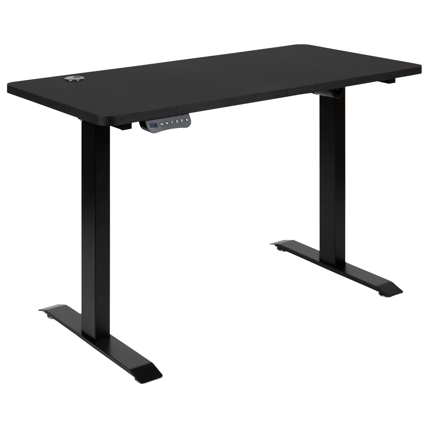 Black Electric Standing Desk NAN-TG-2046-BK-GG