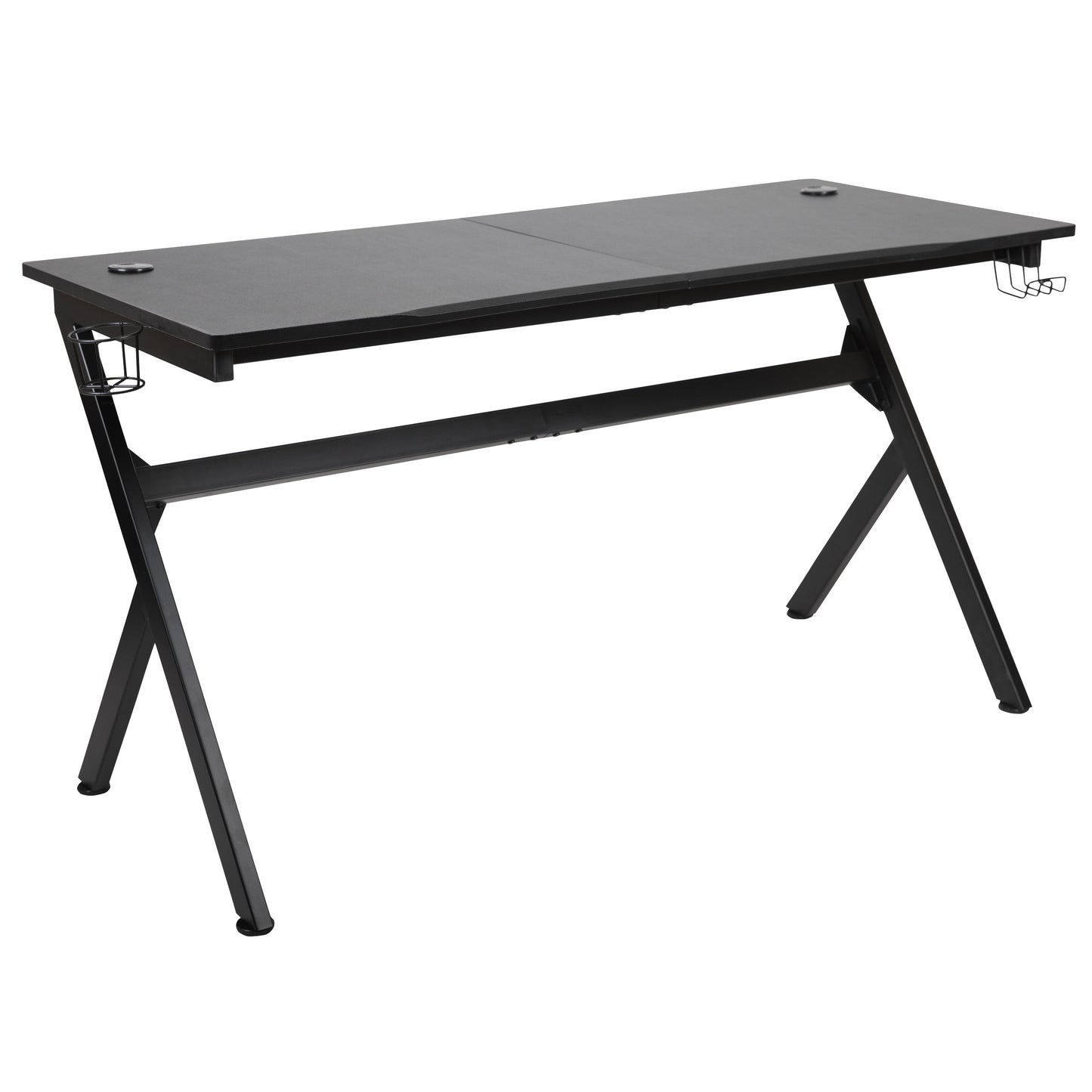 55" Black Computer Gaming Desk NAN-TG-D1904L-GG