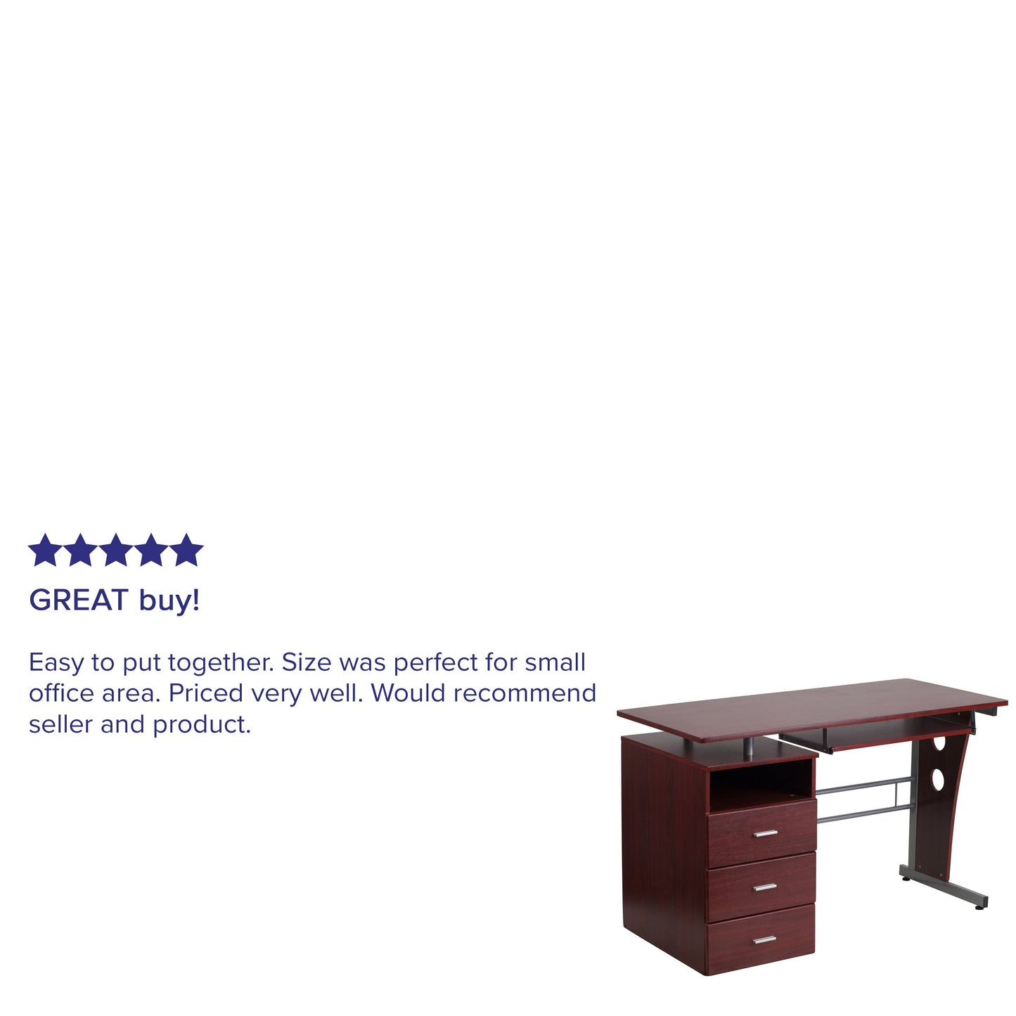 Mahogany Desk NAN-WK-008-GG