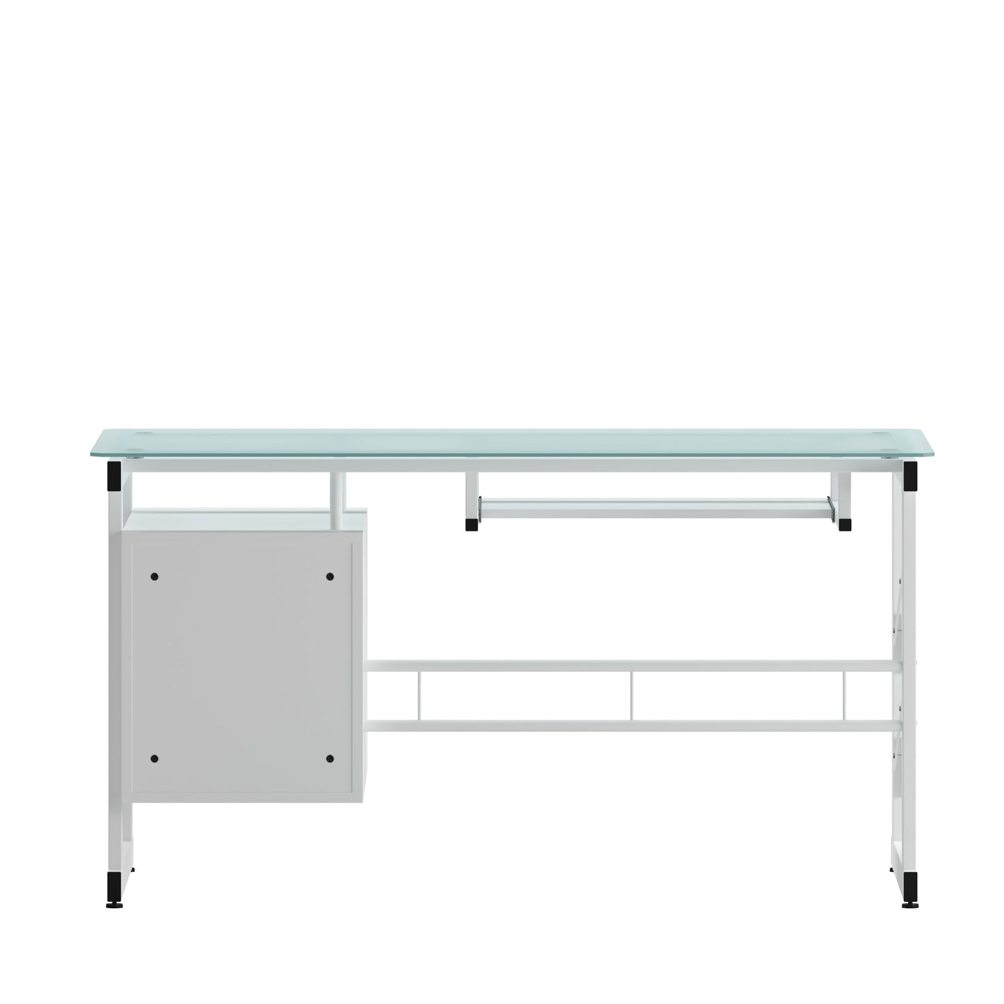 Frosted Glass 3 Drawer Desk NAN-WK-017-GG