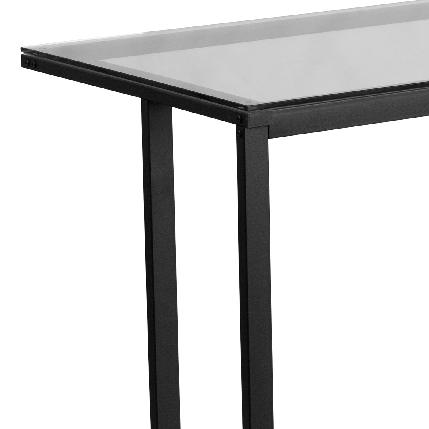 Glass Pedestal Desk NAN-WK-055-GG