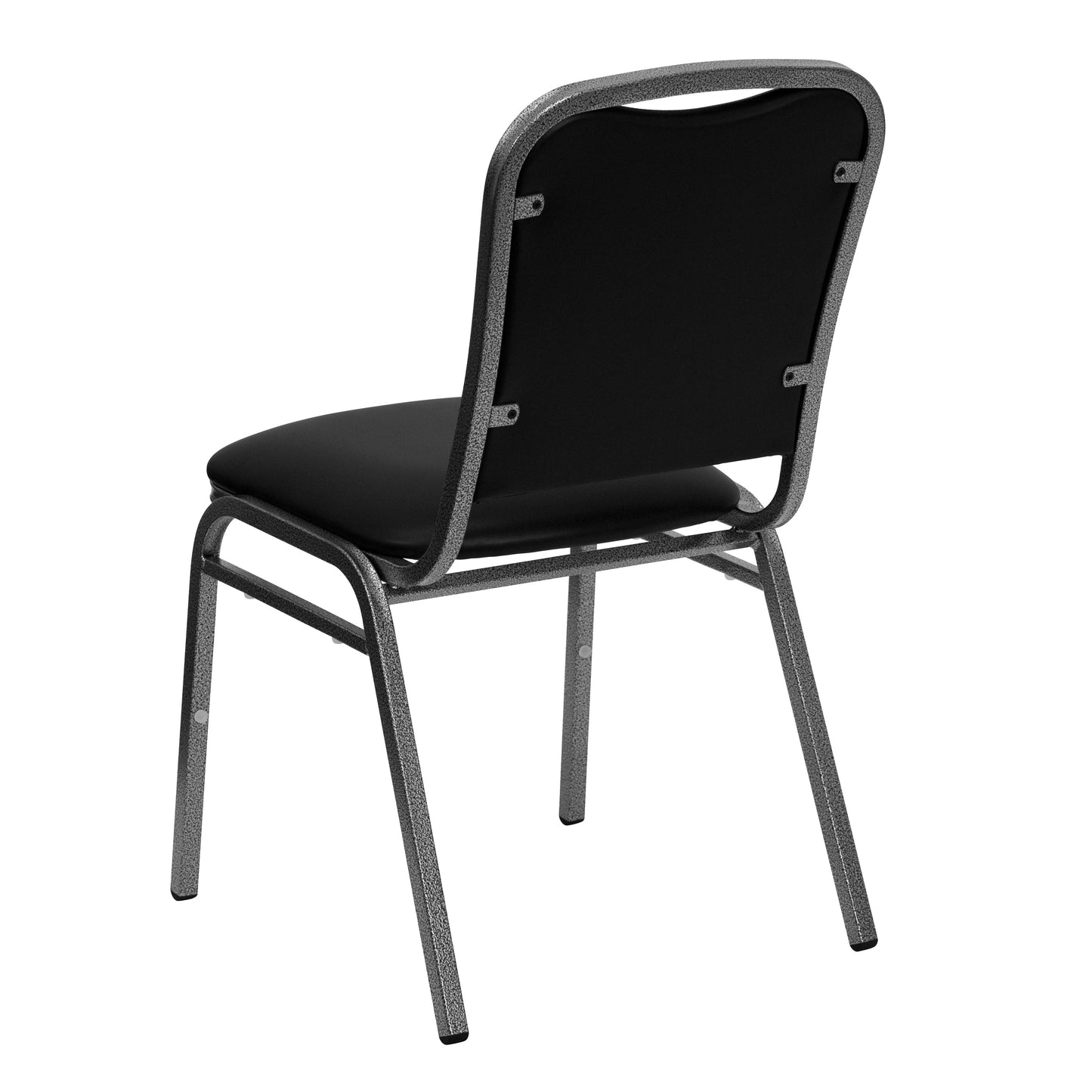 Black Vinyl Banquet Chair NG-108-SV-BK-VYL-GG