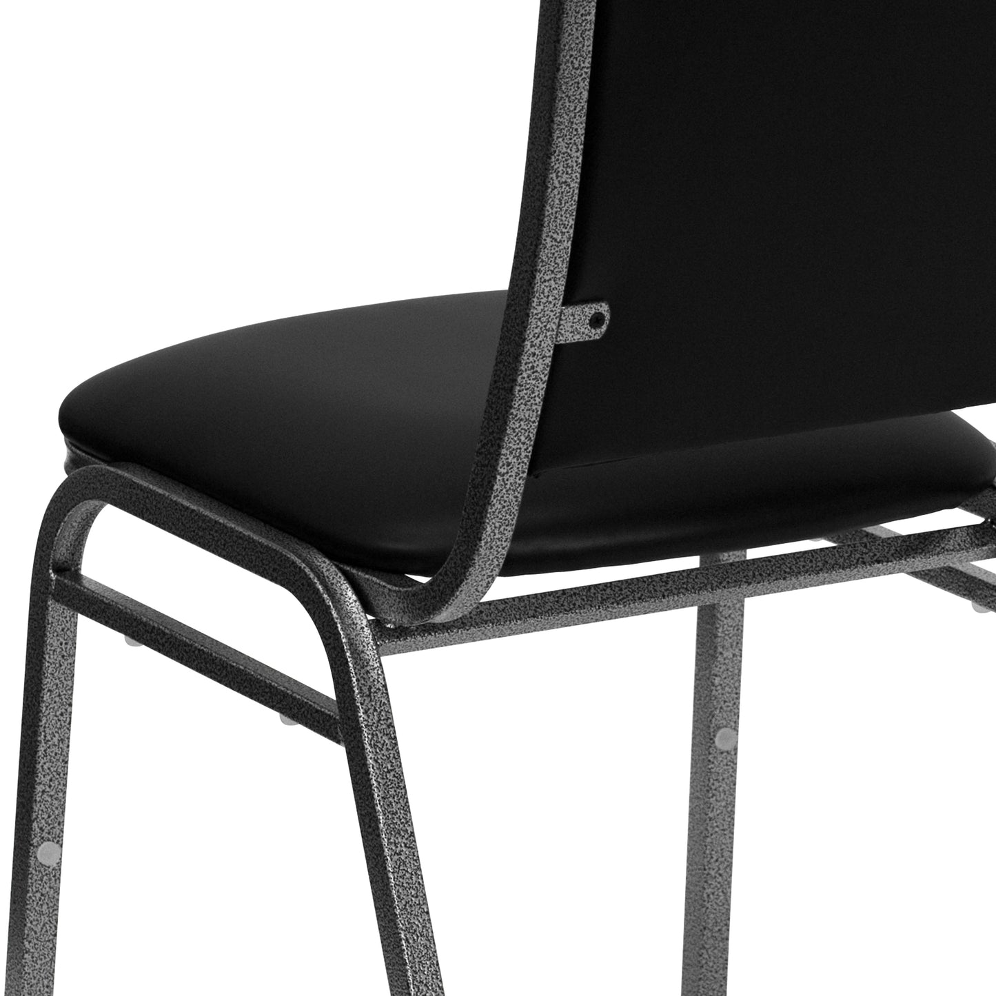 Black Vinyl Banquet Chair NG-108-SV-BK-VYL-GG