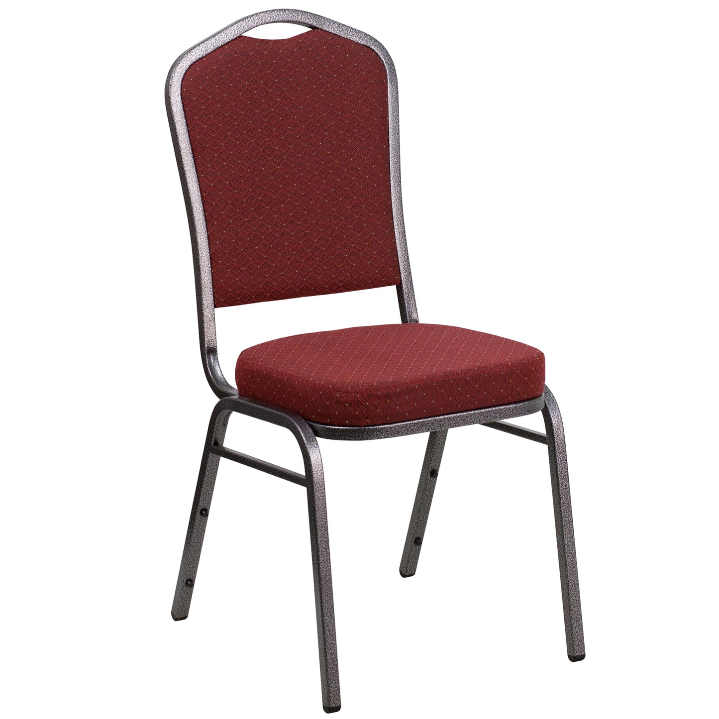 Burgundy Fabric Banquet Chair NG-C01-HTS-2201-SV-GG