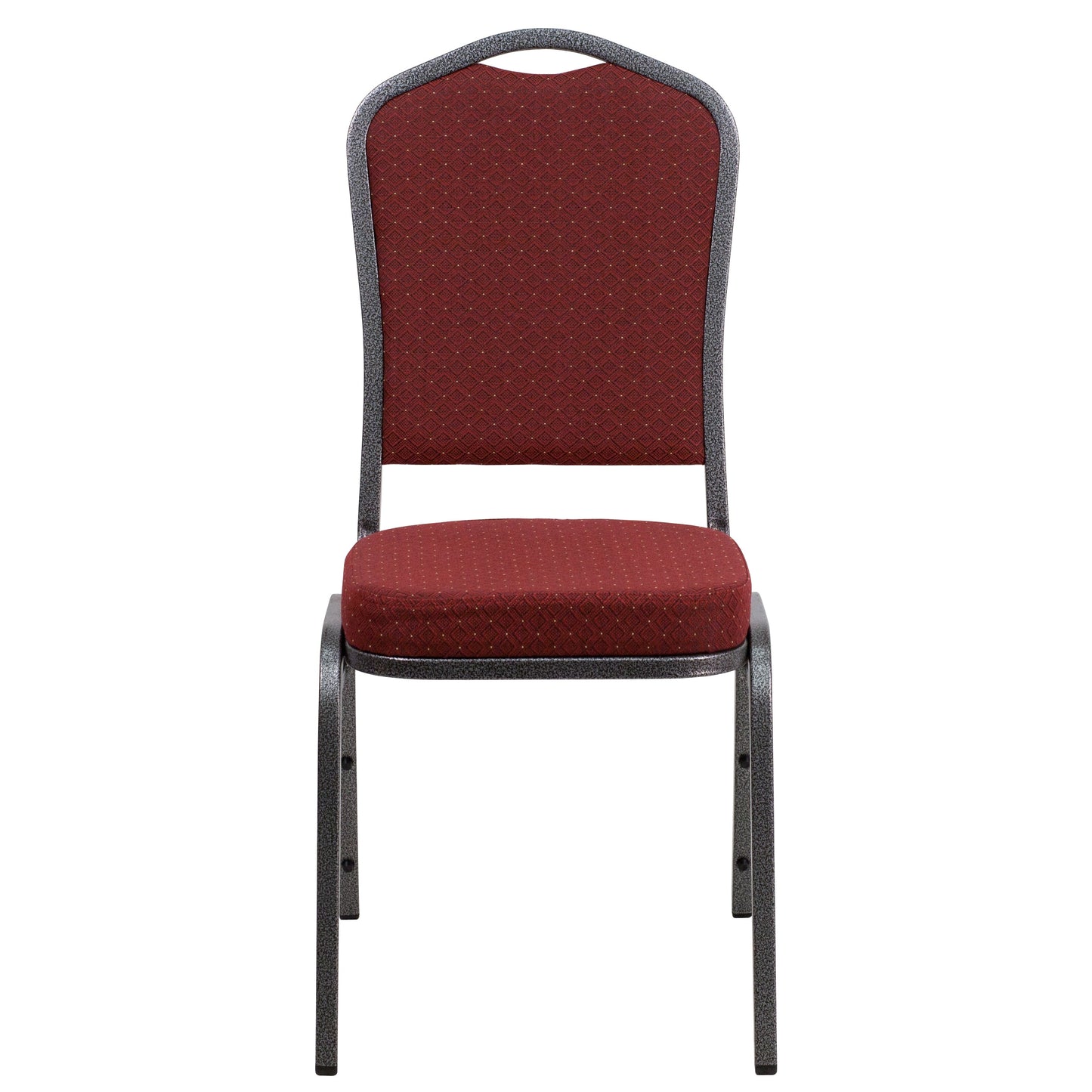 Burgundy Fabric Banquet Chair NG-C01-HTS-2201-SV-GG