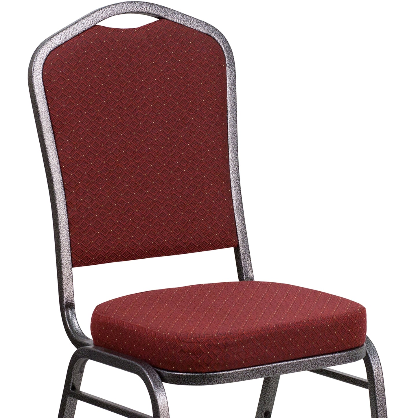 Burgundy Fabric Banquet Chair NG-C01-HTS-2201-SV-GG