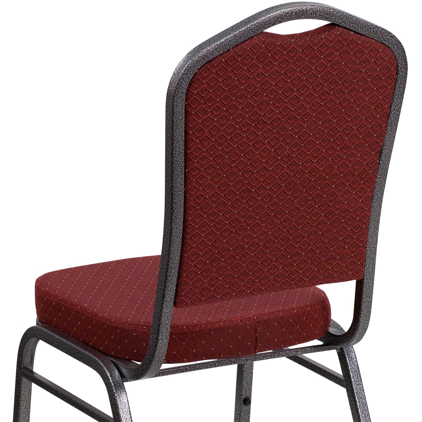 Burgundy Fabric Banquet Chair NG-C01-HTS-2201-SV-GG