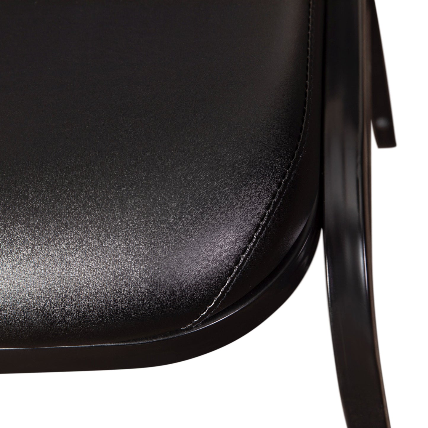 Black/Black Vinyl Stack Chair NG-ZG10006-BK-BK-GG