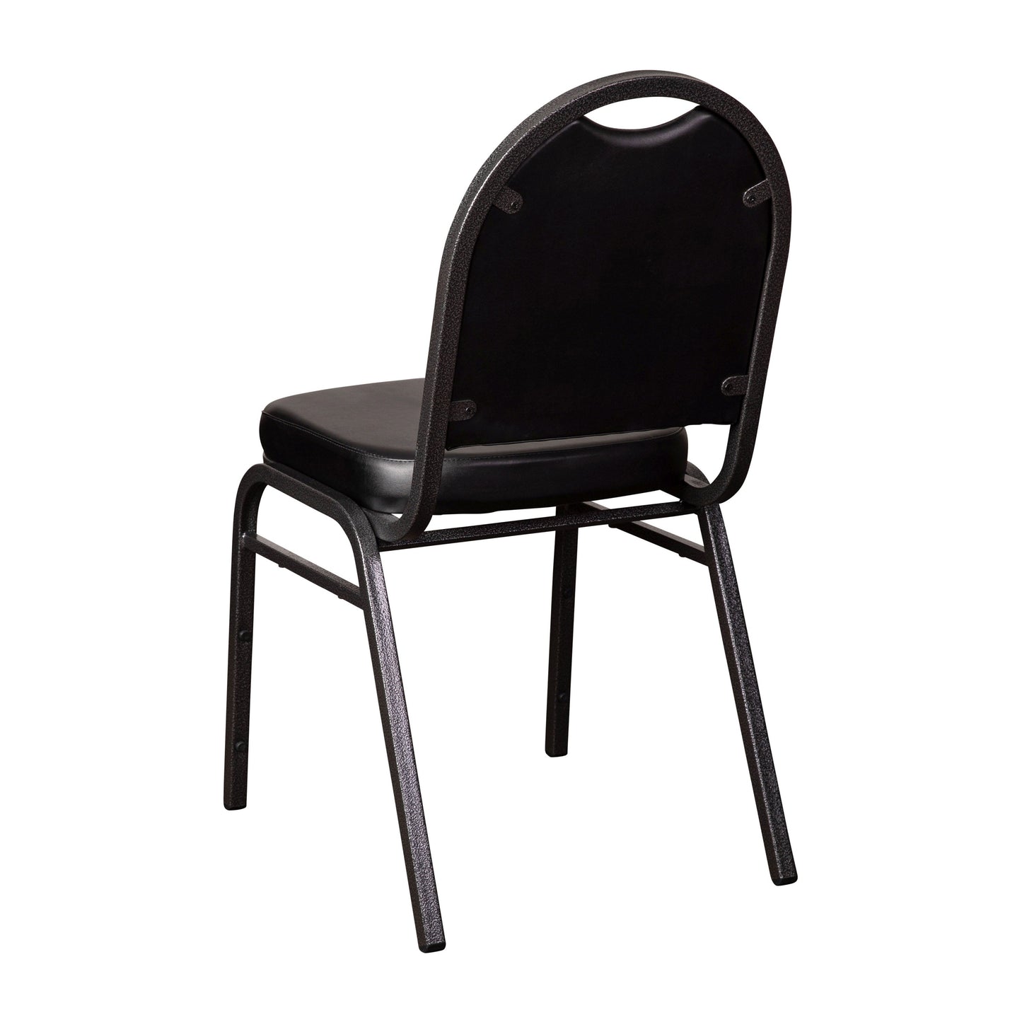 Black/Silver Vein Stack Chair NG-ZG10006-BK-SILVERVEIN-GG