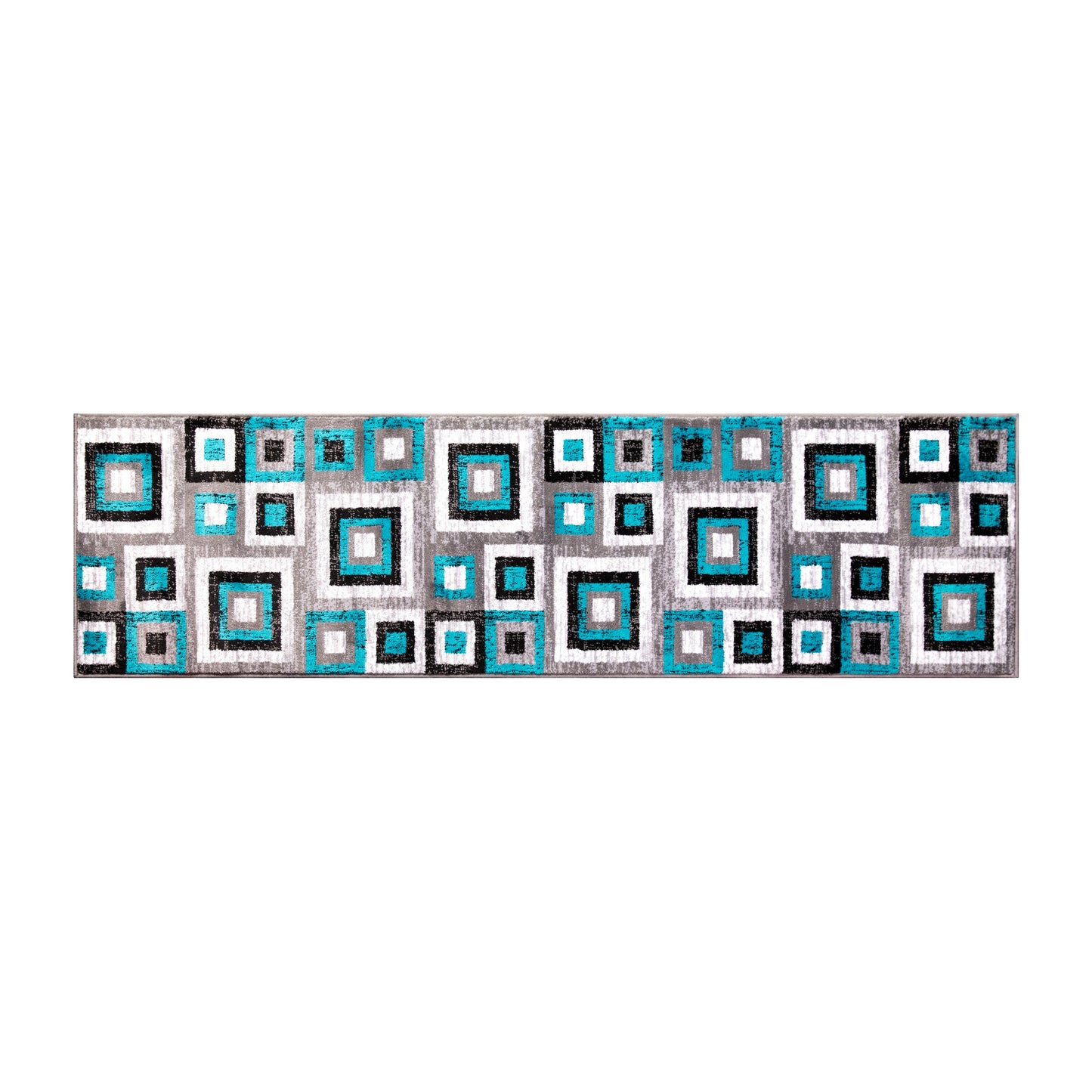 2x7 Turquoise Geometric Rug OK-HCF-7146ATUR-27-TUR-GG