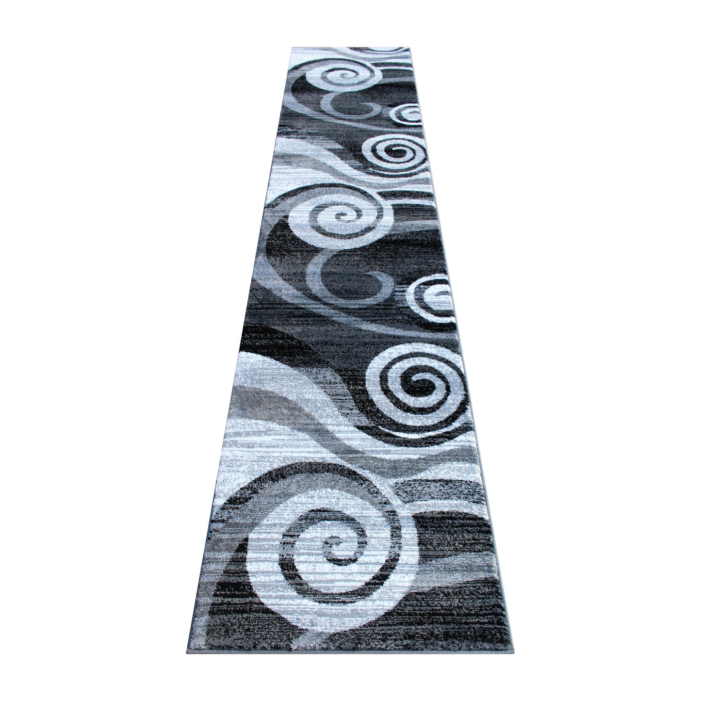 2x11 Gray Swirl Area Rug OKR-RG1103-211-GY-GG