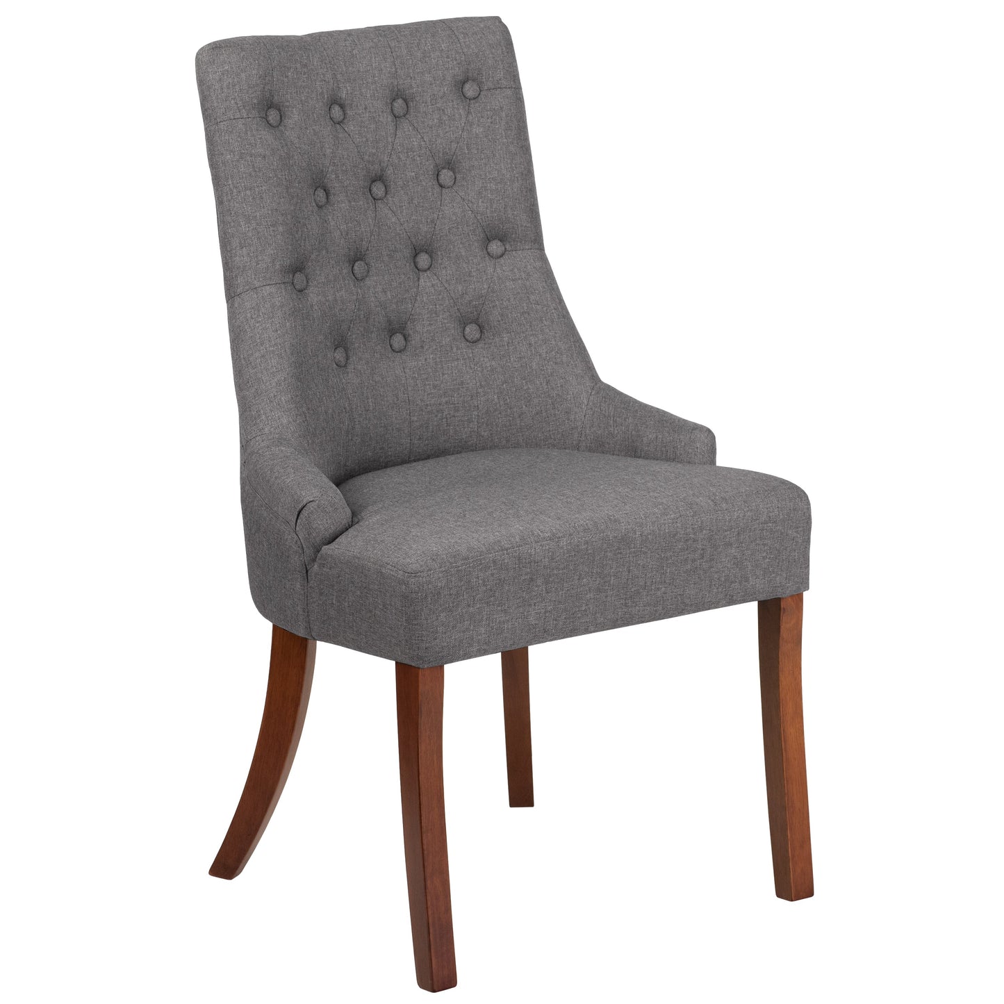 Gray Fabric Tufted Chair QY-A08-GY-GG