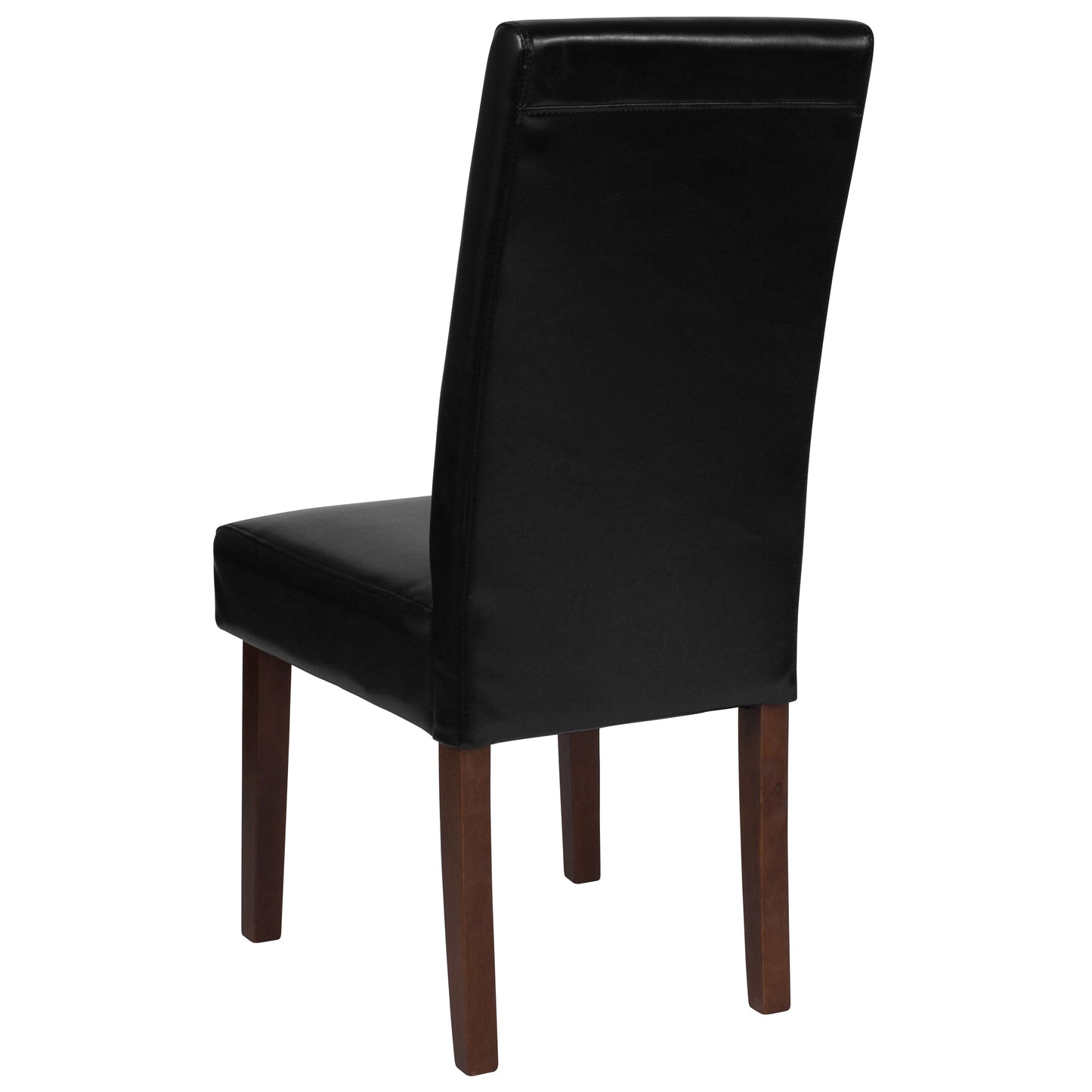 Black Leather Parsons Chair QY-A37-9061-BKL-GG