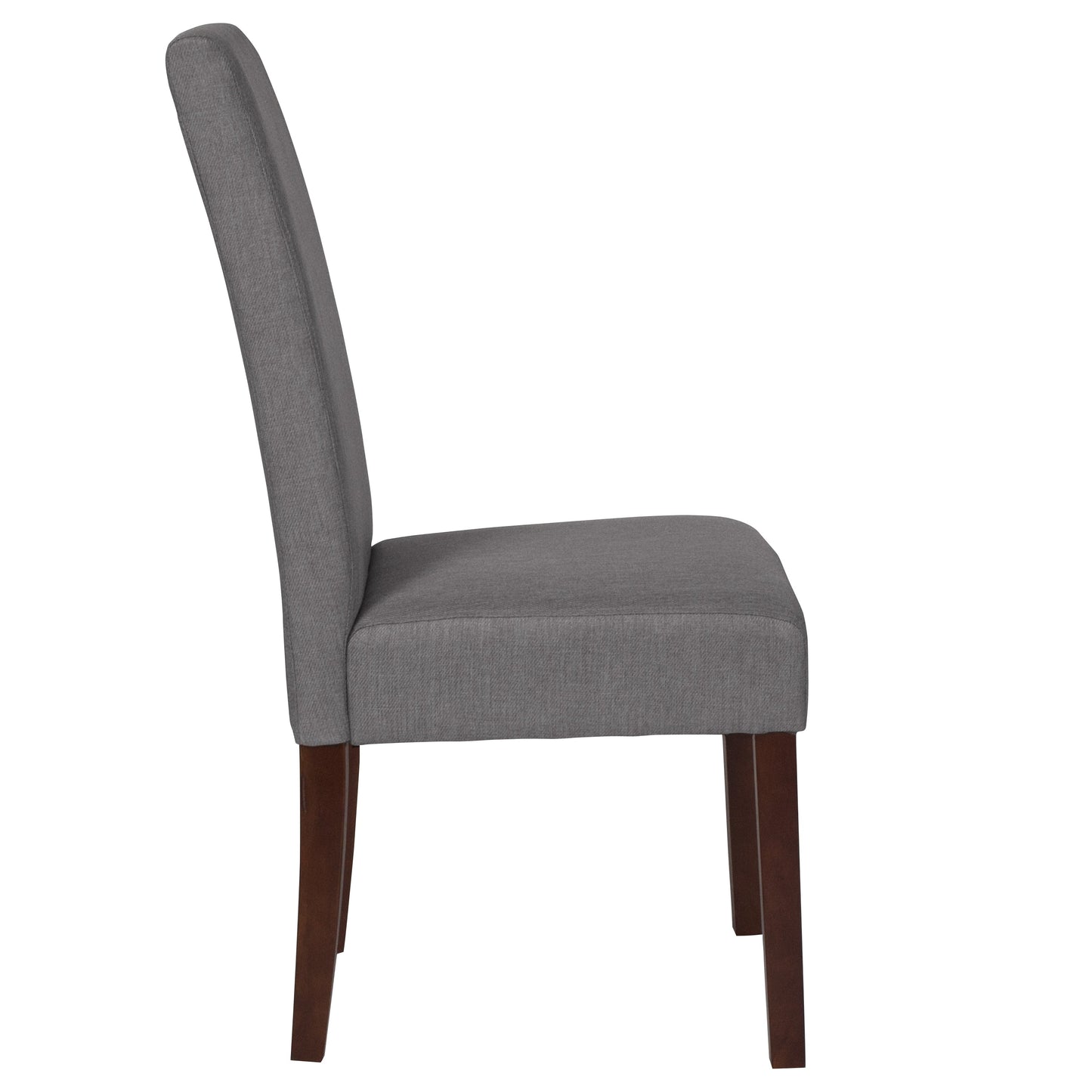 Lt Gray Fabric Parsons Chair QY-A37-9061-LGY-GG