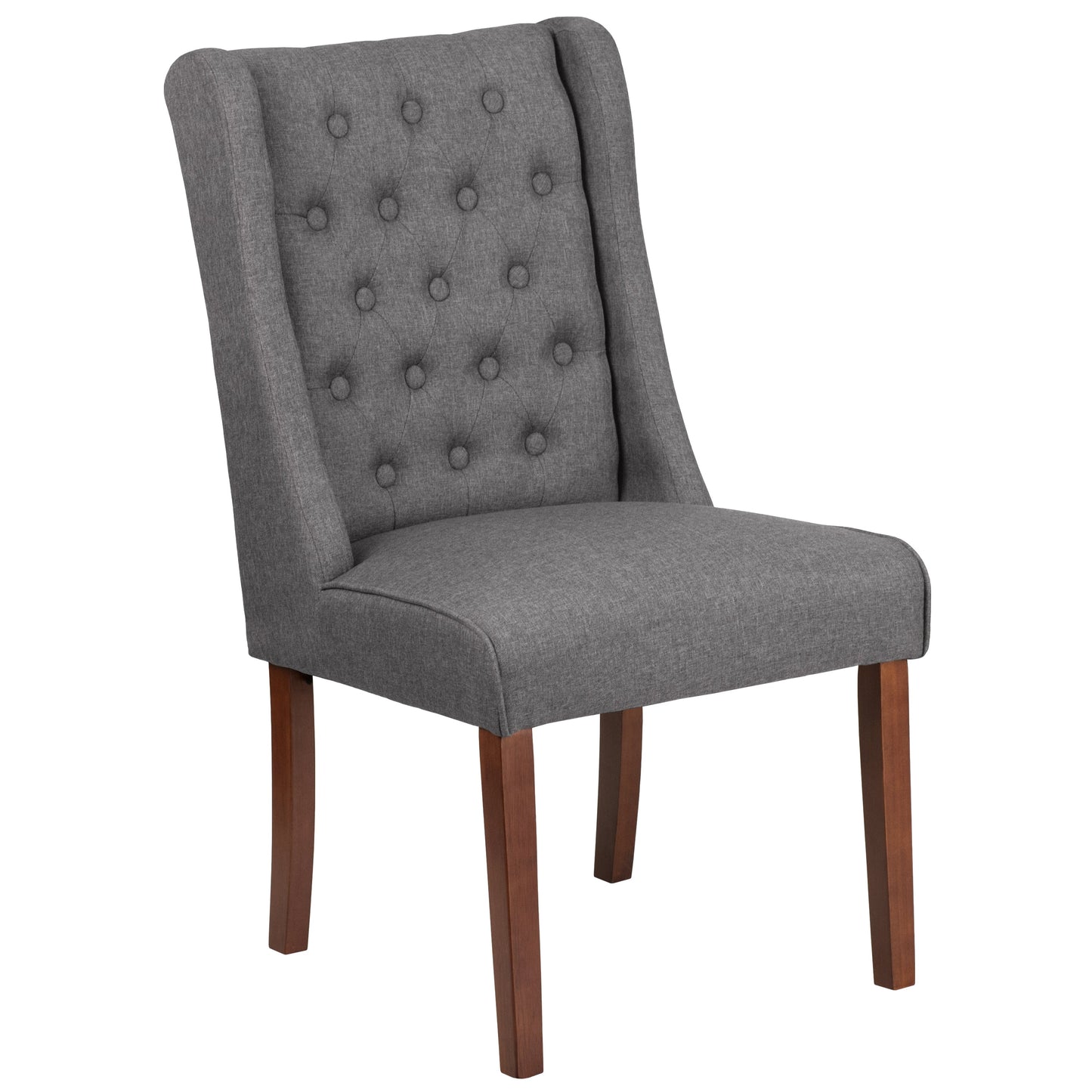 Gray Fabric Parsons Chair QY-A91-GY-GG