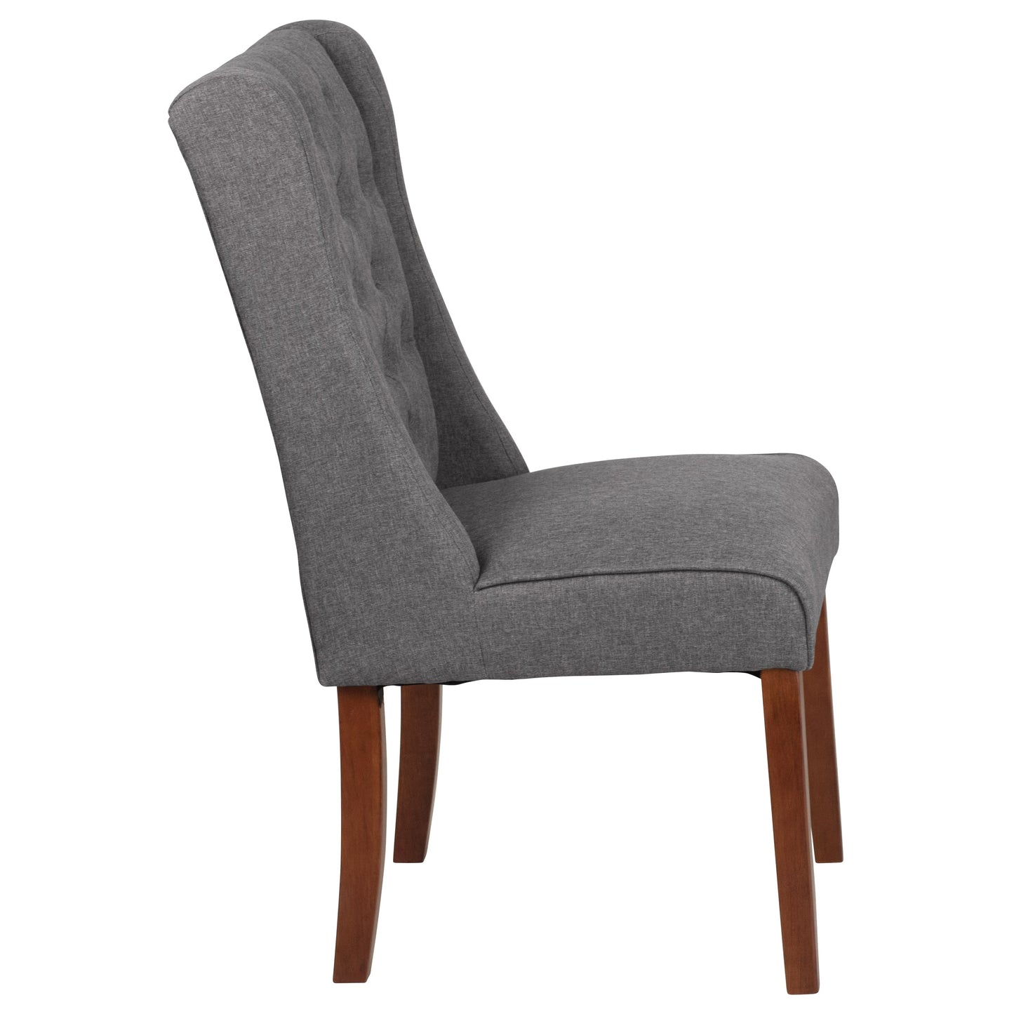 Gray Fabric Parsons Chair QY-A91-GY-GG