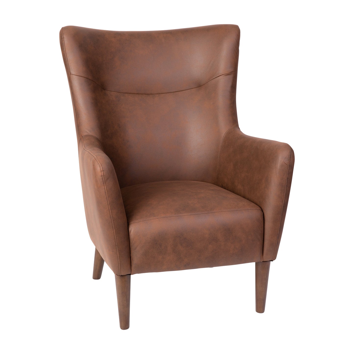 Dk Brown Wingback Accent Chair QY-B235-DBR-GG