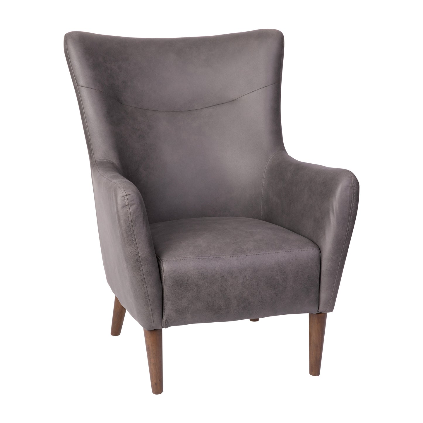 Dk Gray Wingback Accent Chair QY-B235-DGY-GG